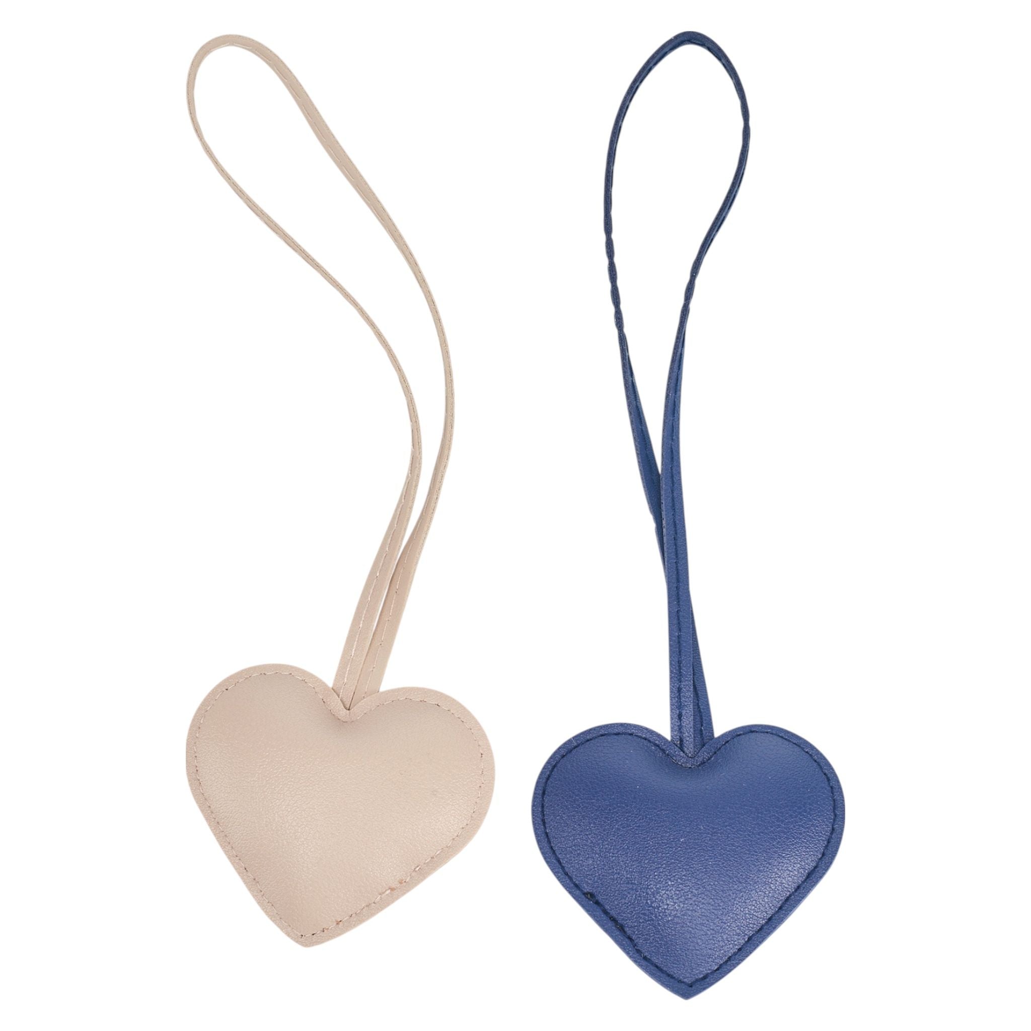 A Little Obsessed 2pc Girls Heart Bag & Backpack Bag Charm Set - Pink/Blue