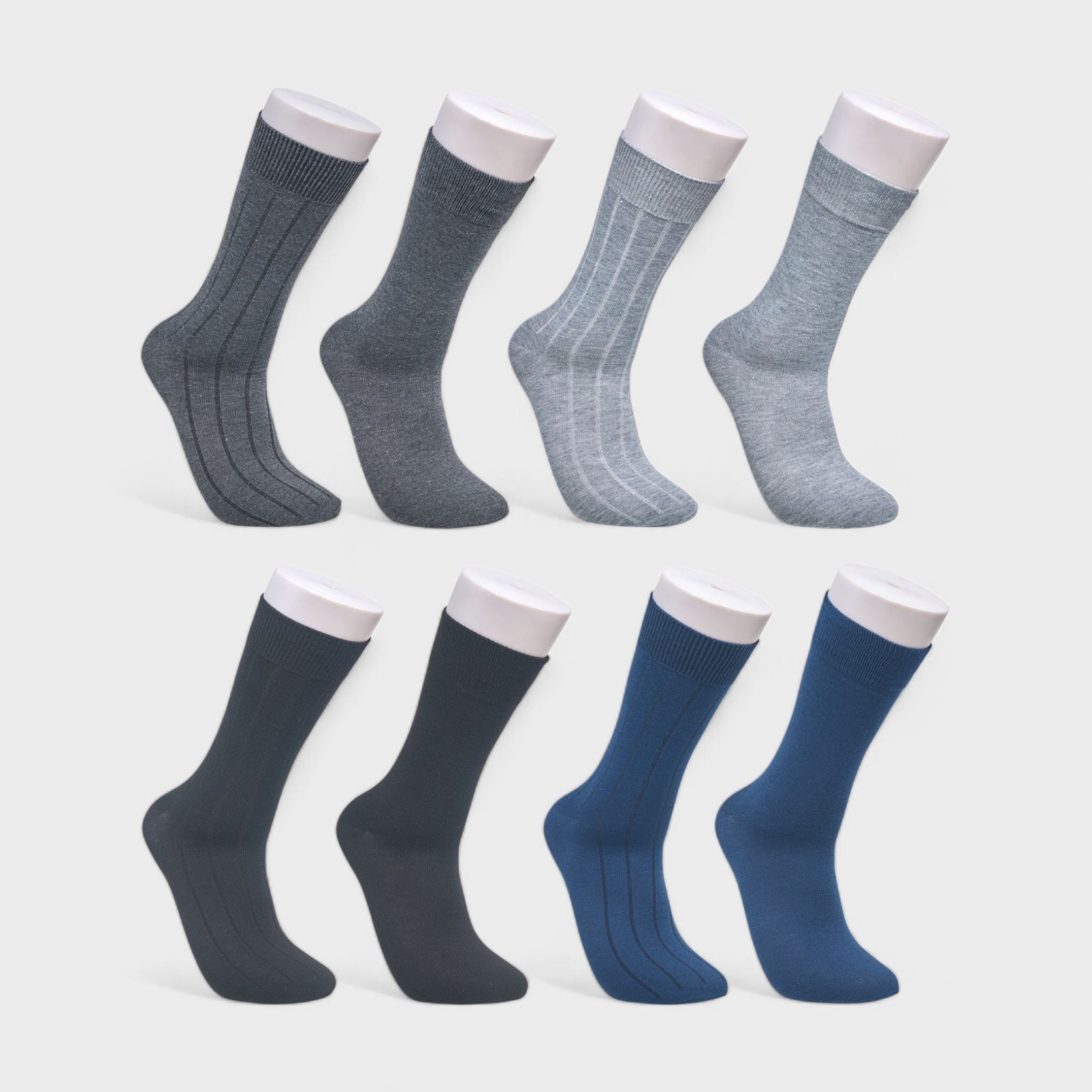 Aeropostale Men's 8-Pack Dress Crew Socks - Comfortable & Stylish for Everyday Wear - Lightweight, Stretchy & Moisture Wickin
