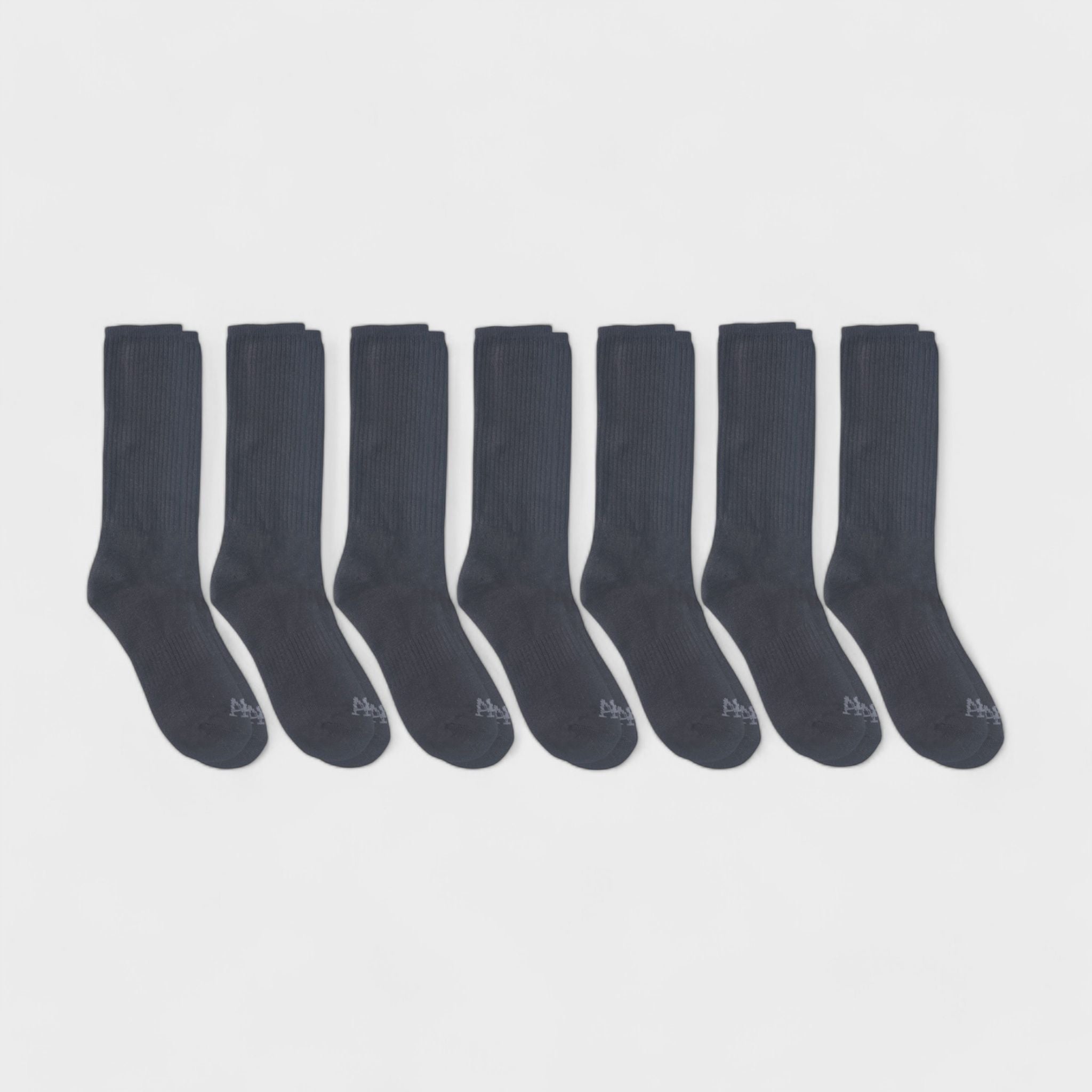 Aeropostale Men's 7-Pack Athletic Crew Socks - Moisture-Wicking, Arch Support, and Cushioned Comfort (Shoe Size 6-12)