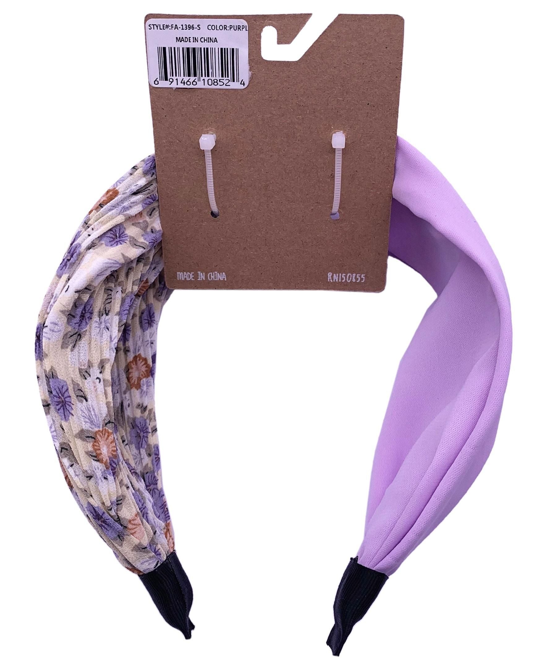 Willow & Ruby Women's Headband - Floral and Wide Color Block Headband for Women