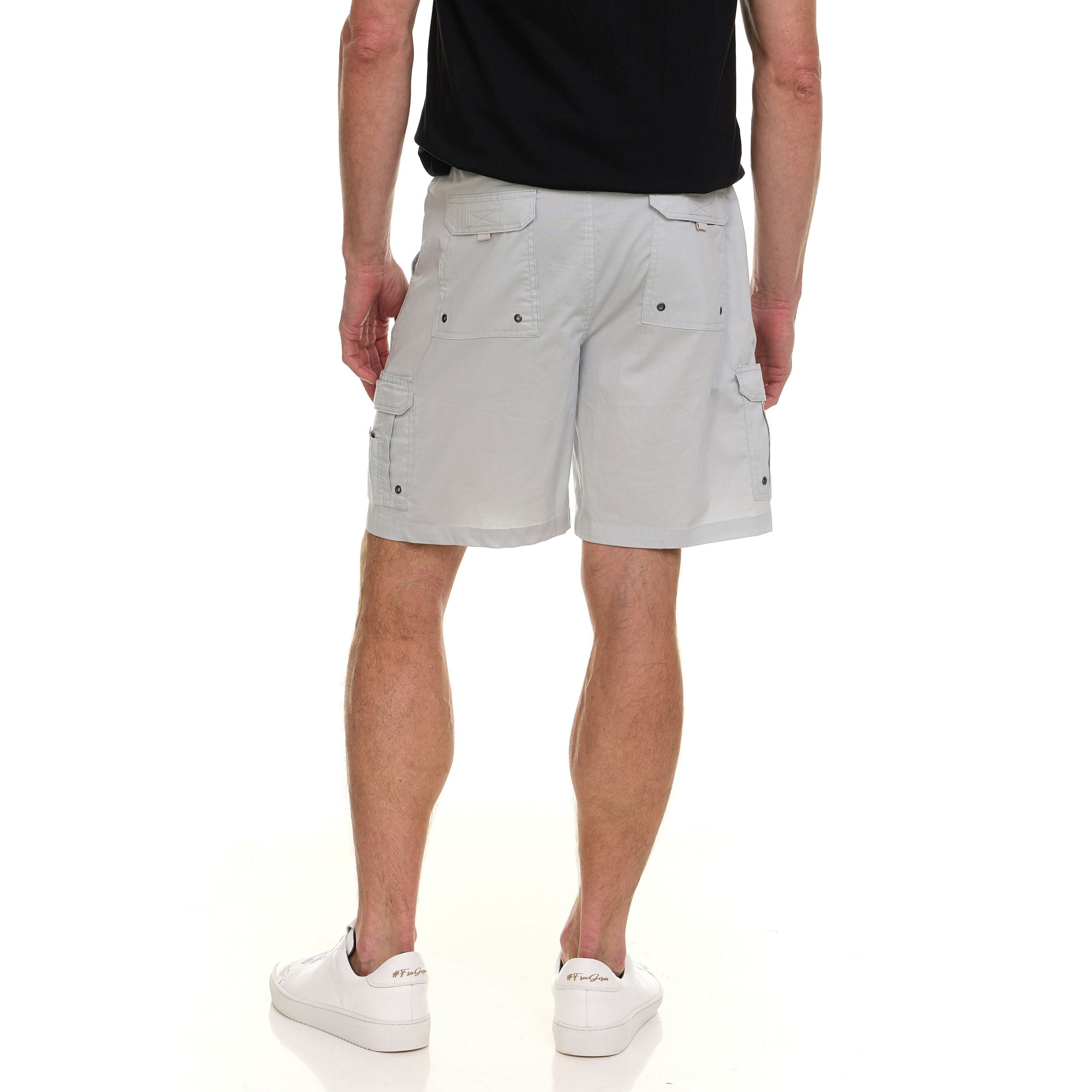 Canada Weather Gear Men’s Cargo Shorts – Relaxed Fit with Utility Pockets & Elastic Waistband – Lightweight Summer Shorts