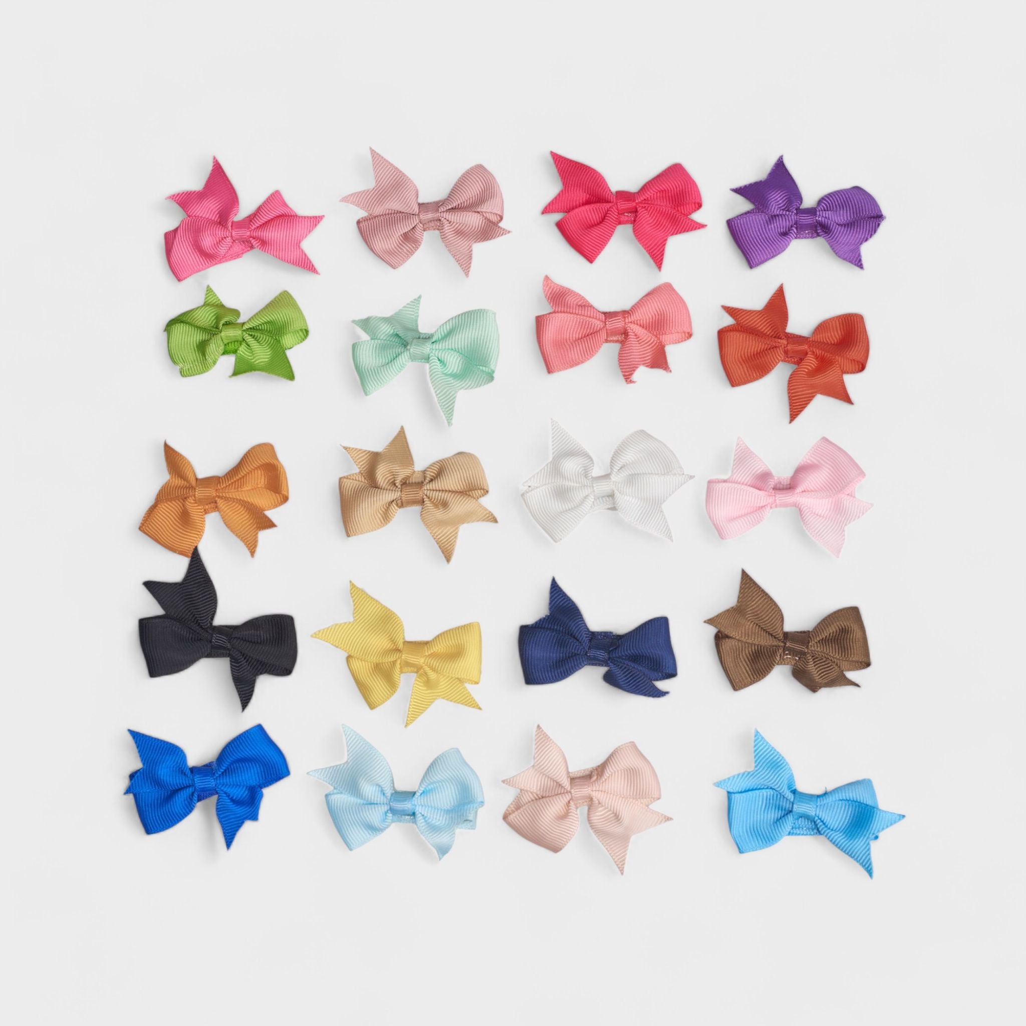Simply Petals 40-Pack Unicorn Themed Hair Bow Set -  Assorted Baby Bows for 0-12 Months, Colorful Clips for Infants, Girl, 40pcs