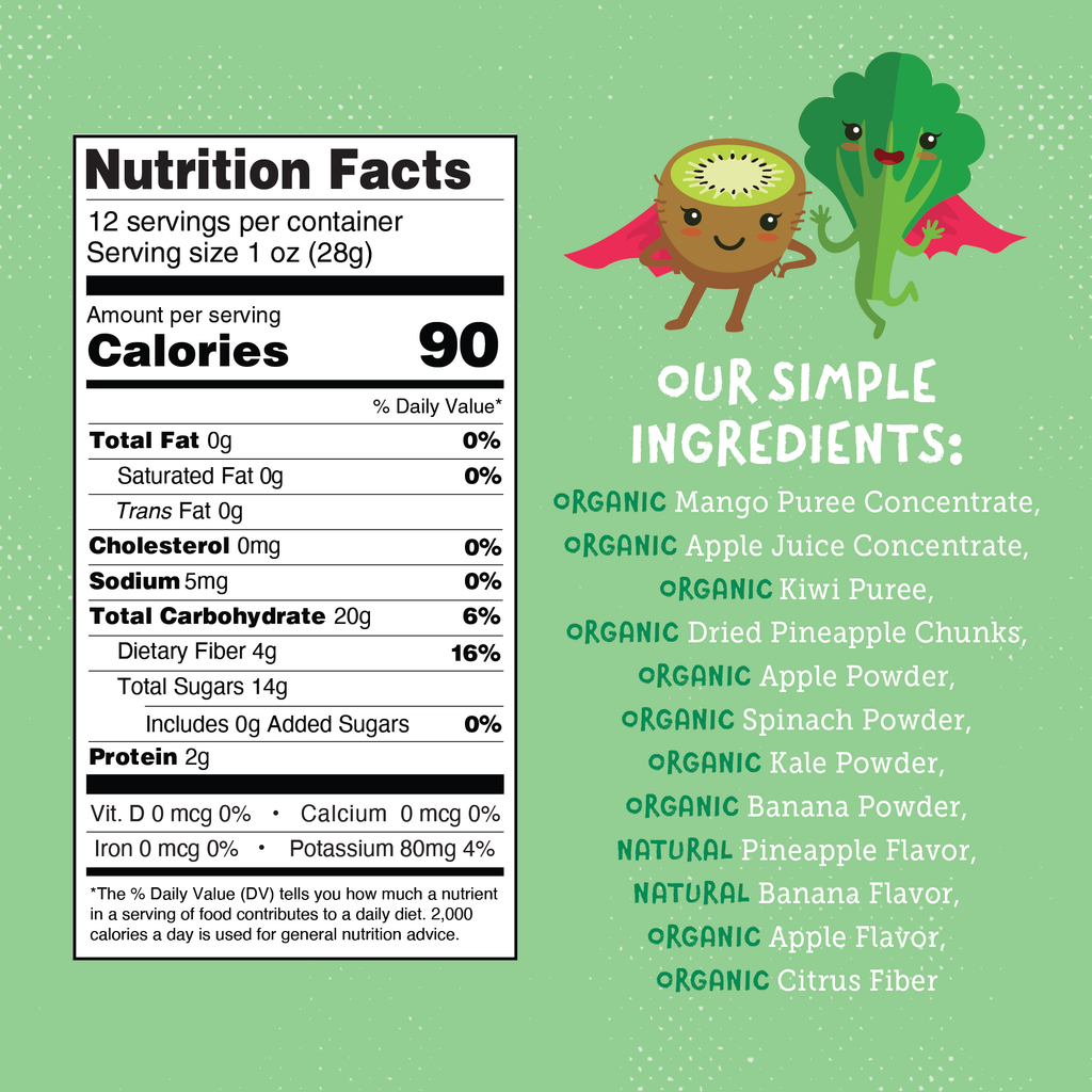 YOU LOVE FRUIT Organic Fruit Snacks — 1 oz Pouches, Pack of 12