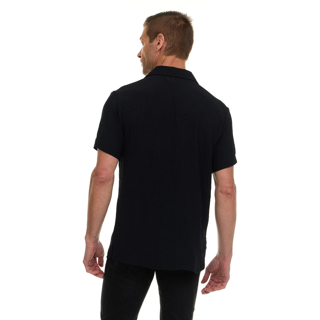 Super Triple Goose Men’s AIRFLOW Active Stretch Camp Collar Shirt – Short Sleeve, Lightweight, Breathable Button-Down Top