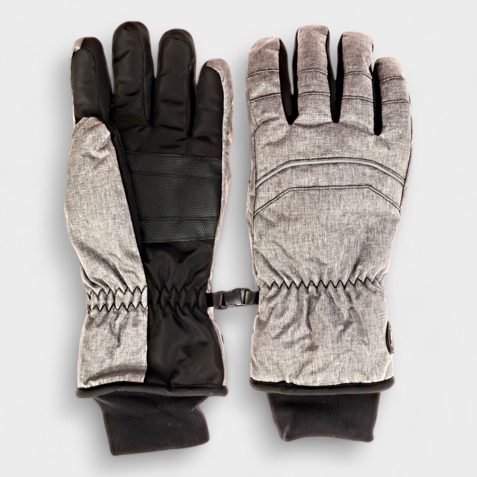 Canada Weather Gear Men's Ski Gloves - Water-Resistant Winter Gloves with Warmth Indicator