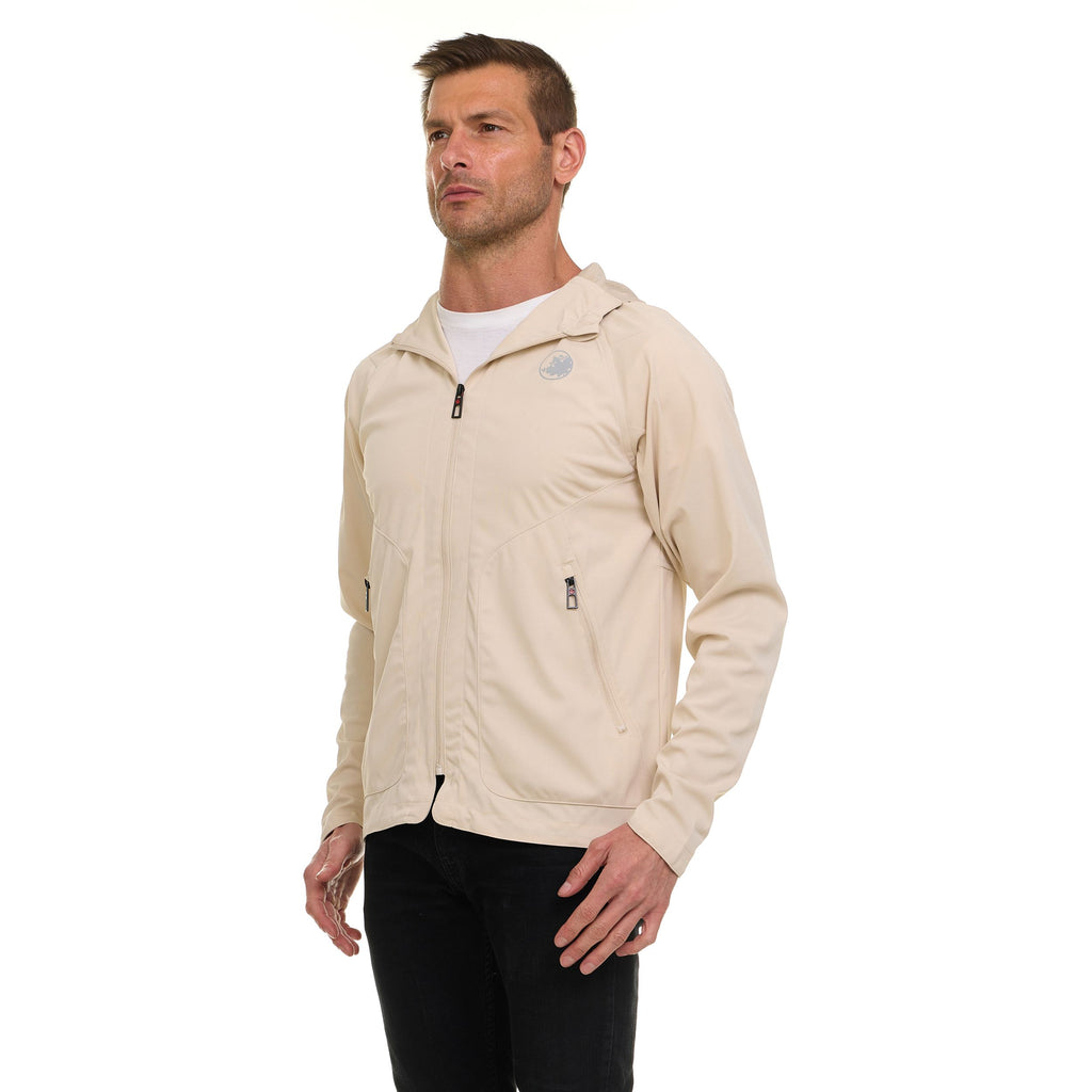 Canada Weather Gear Men’s Performance Tech Jacket – Active Stretch, Wind Resistant, Adjustable Waist, Lightweight