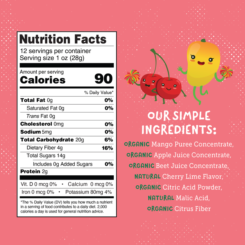 YOU LOVE FRUIT Organic Fruit Snacks — 1 oz Pouches, Pack of 12