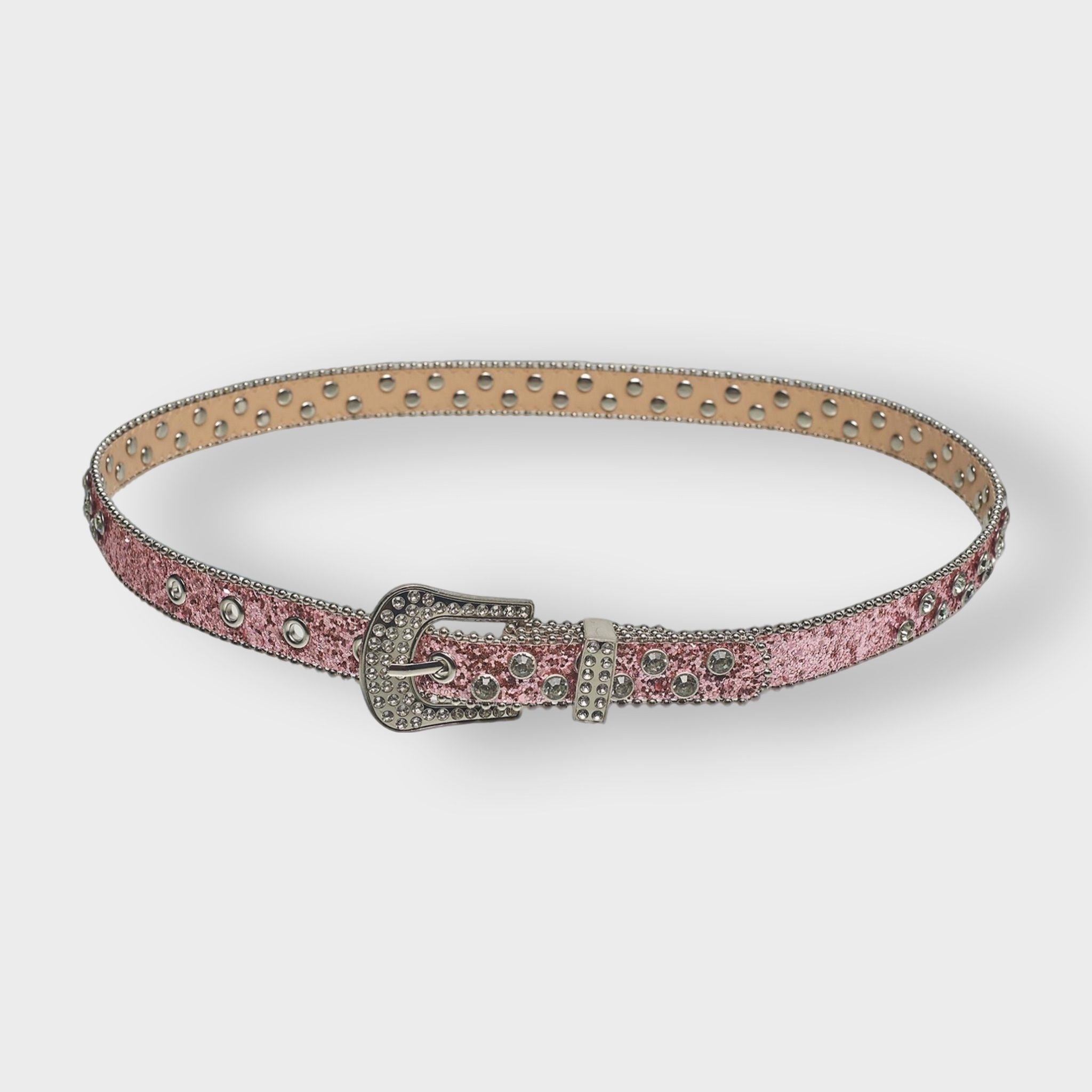 A Little Obsessed Girl's Western Rhinestone Belt – Size 6-12 (Waist Size 18"-22") for Youth