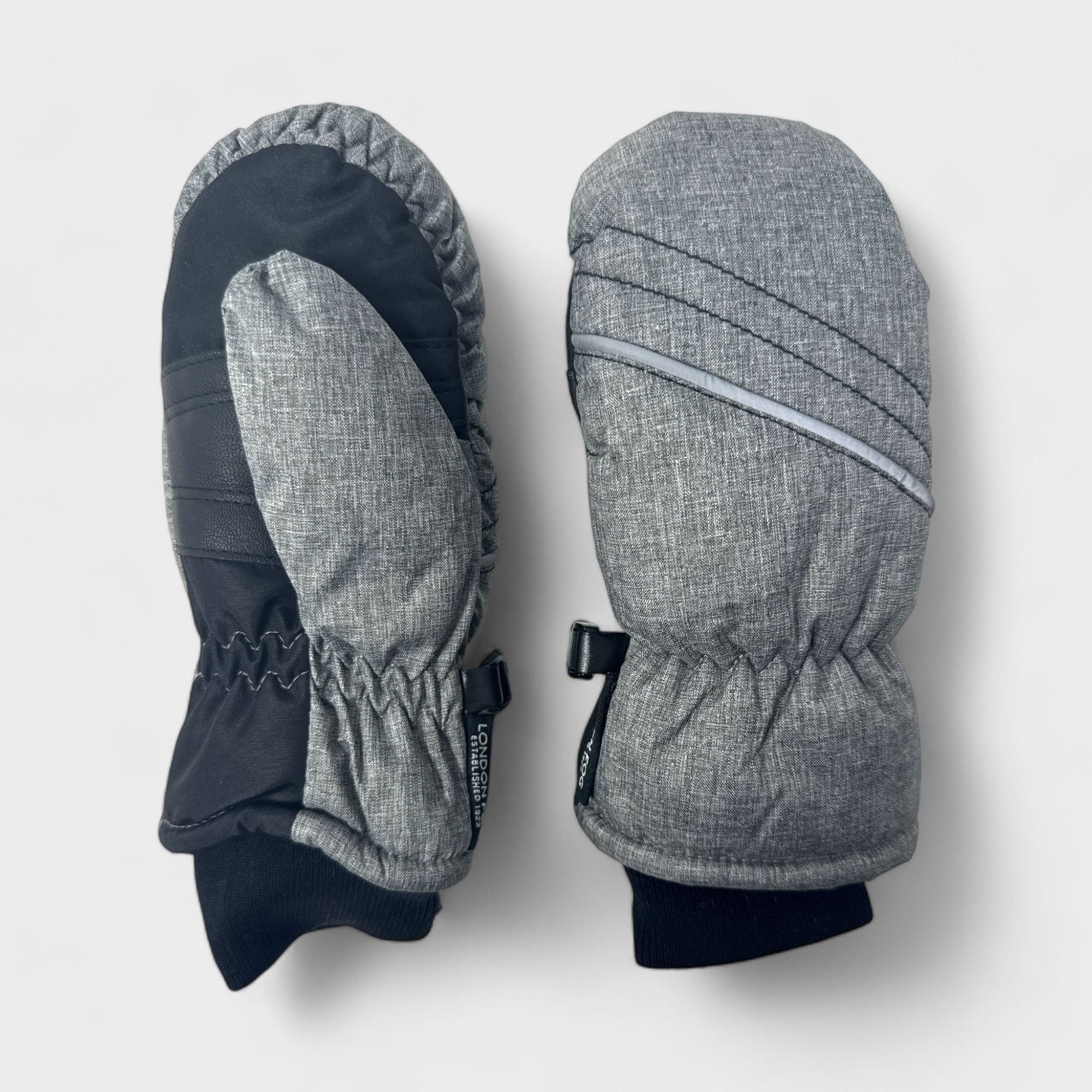 London Fog Ski Mittens for Boys  -  Warm Winter Mittens -  Insulated and Waterproof Gloves for Cold Weather