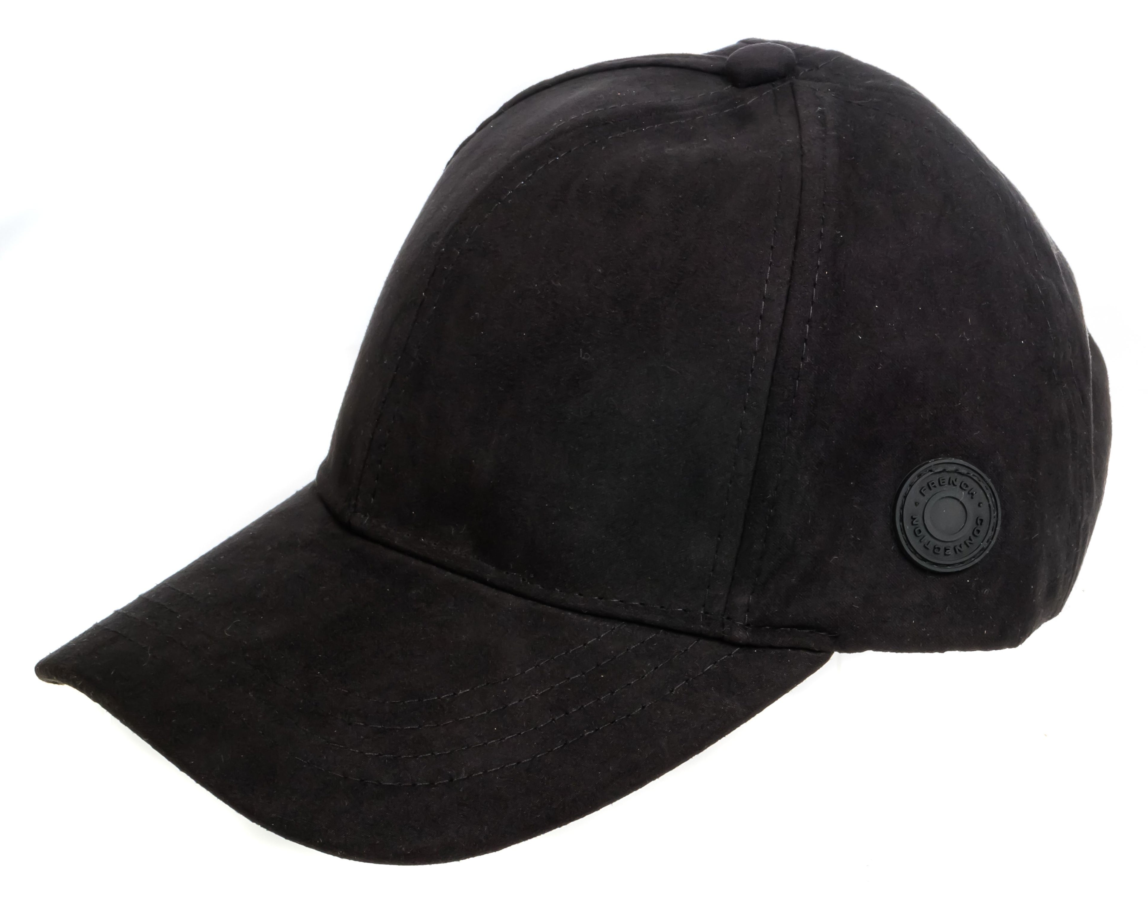 French Connection Microsuede Baseball Cap -  Strapback Metal Closure
