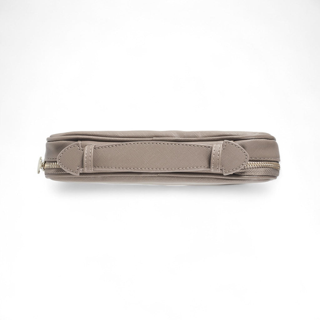 French Connection Travel Tech Pouch – Portable Electronics & Cable Organizer Bag with Dual-Zip Hard-Shell Case and Carry Handle