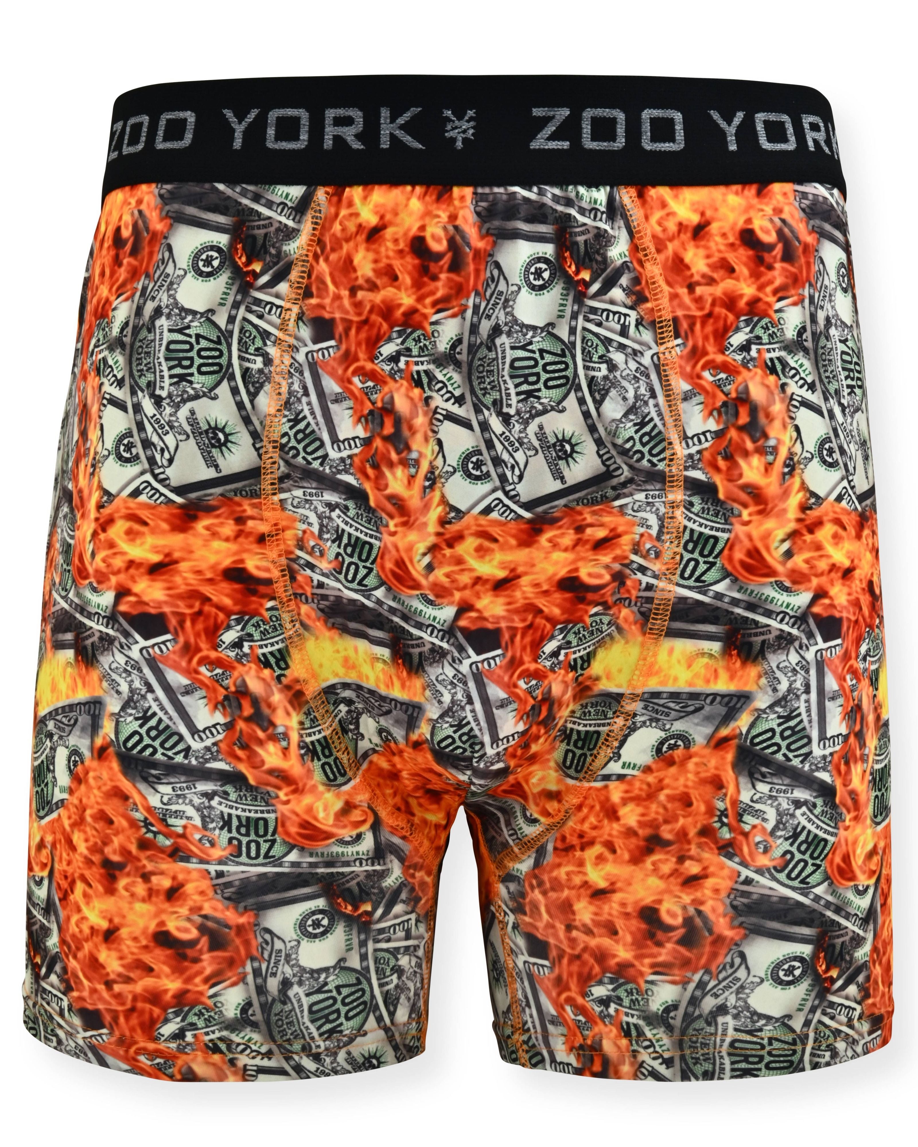 Zoo York Men's 4-Pack 360 Stretch Boxer Briefs - Printed & Solid Color Premium Underwear for Men