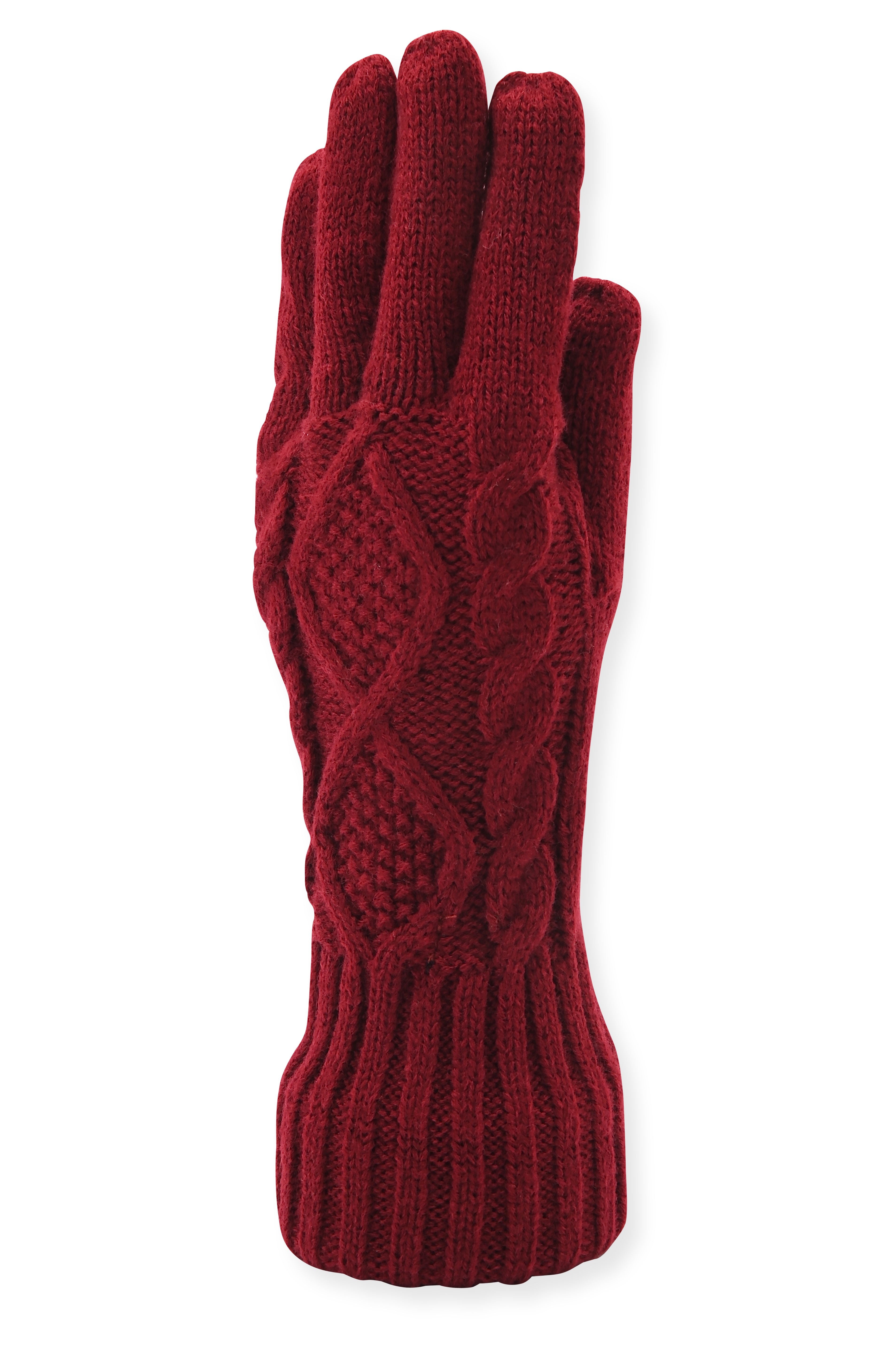 French Connection Women's Cable Knit Winter Gloves  Warm, Stylish, and Comfortable