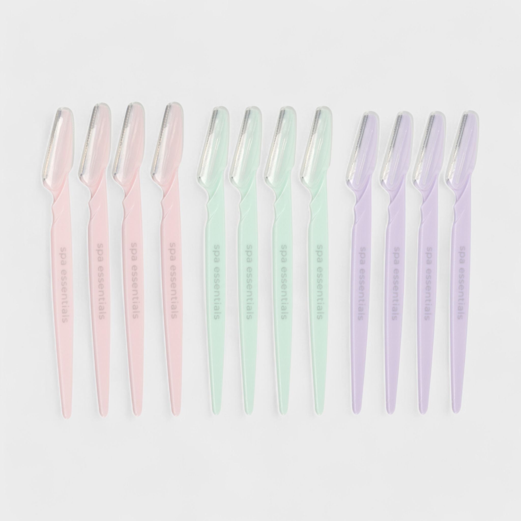 Spa Essentials Face and Brow Razors - Precision Facial Hair Removal and Eyebrow Shaping Tool Set