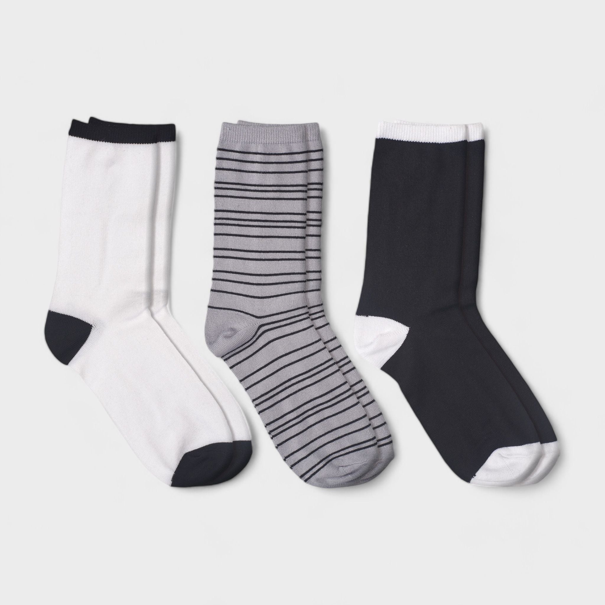 Willow & Ruby Women's 3-Pack Super Soft Crew Socks - Comfy & Stylish Everyday Wear Women Crew Socks