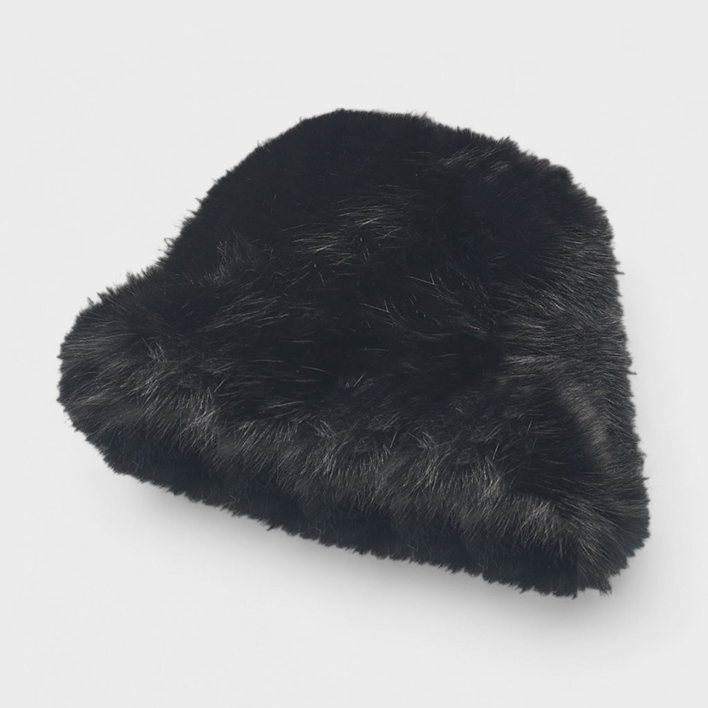 A Little Obsessed Women's Fuzzy Bucket Hat - Faux Fur Winter Hat for Warmth & Style