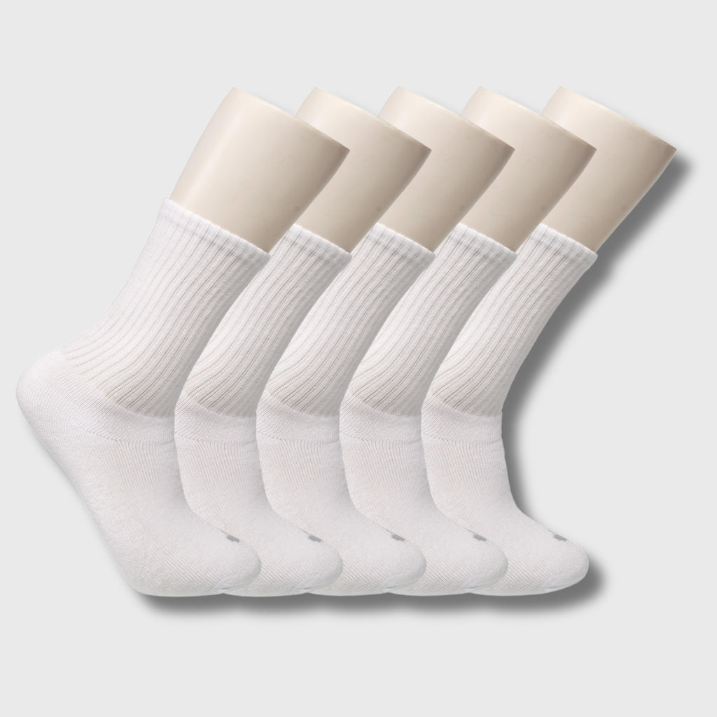 Canada Weather Gear Women's 5-Pack Cushioned Crew Socks, Size 4-10