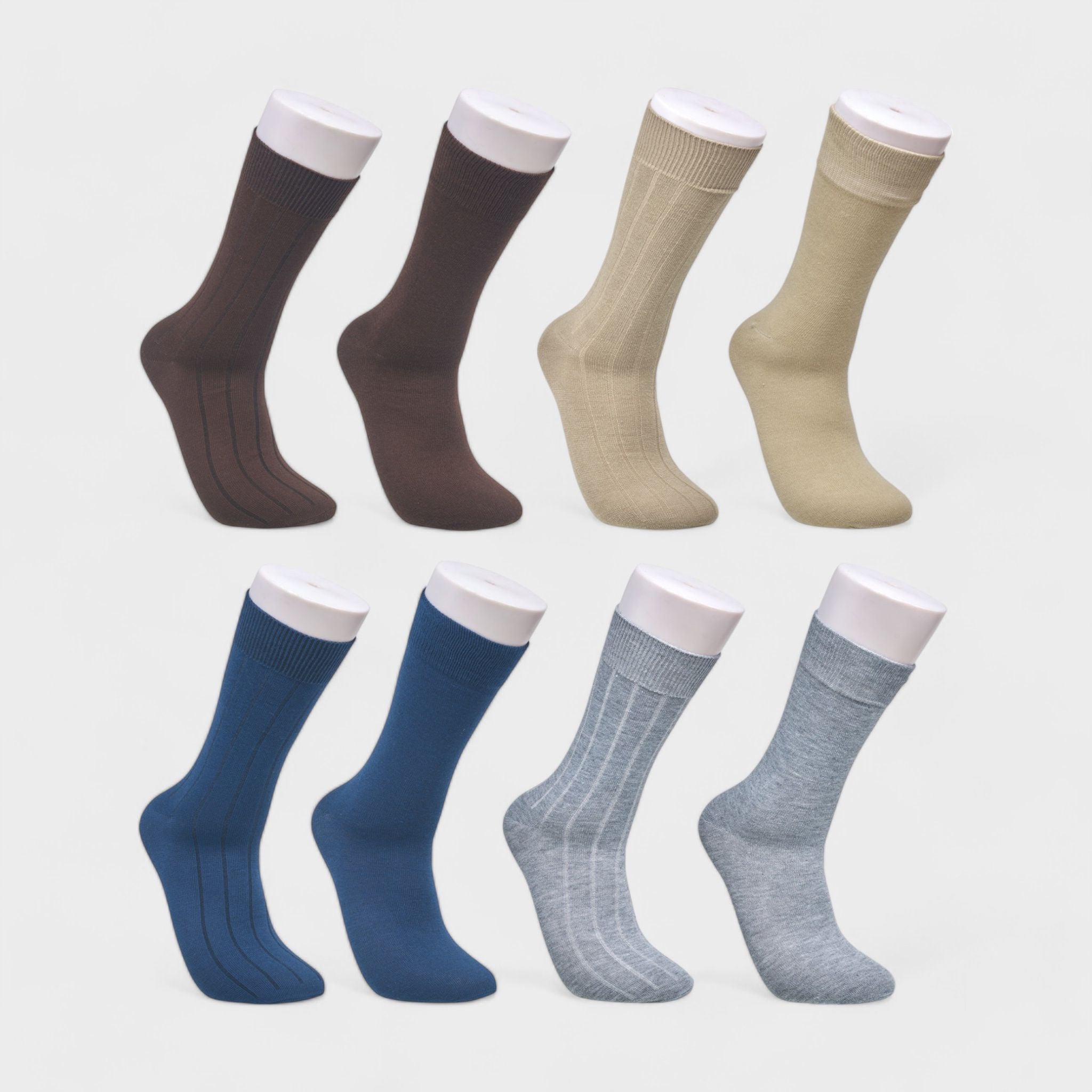 Aeropostale Men's 8-Pack Dress Crew Socks - Comfortable & Stylish for Everyday Wear - Lightweight, Stretchy & Moisture Wickin