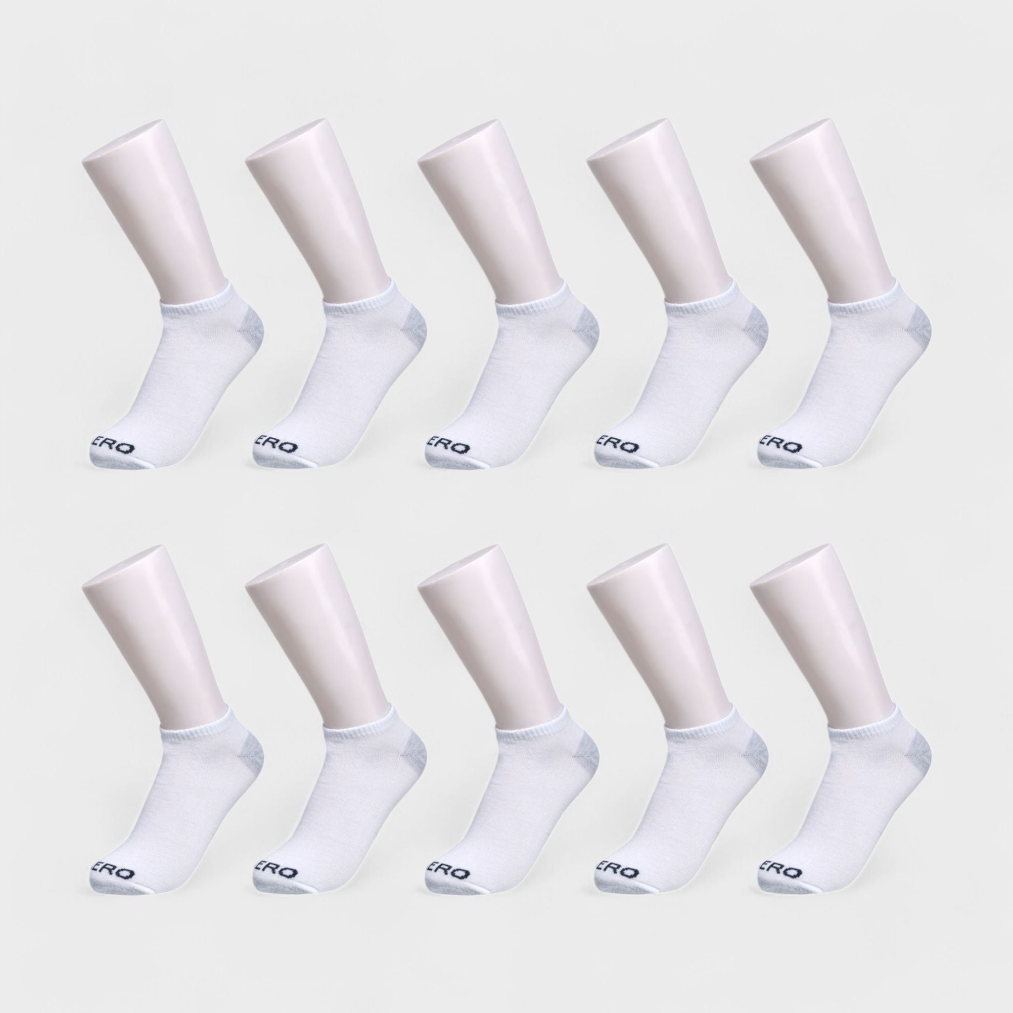 Aeropostale Men's 10-Pack Low Cut Socks - Comfort Stretch, Moisture Wicking, Smooth Toe Seam (Shoe Size 6-12)