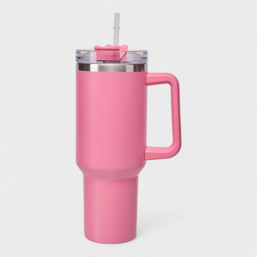 Orly Maison - 40oz Stainless Steel Insulated Tumbler with Handle and Straw Lid