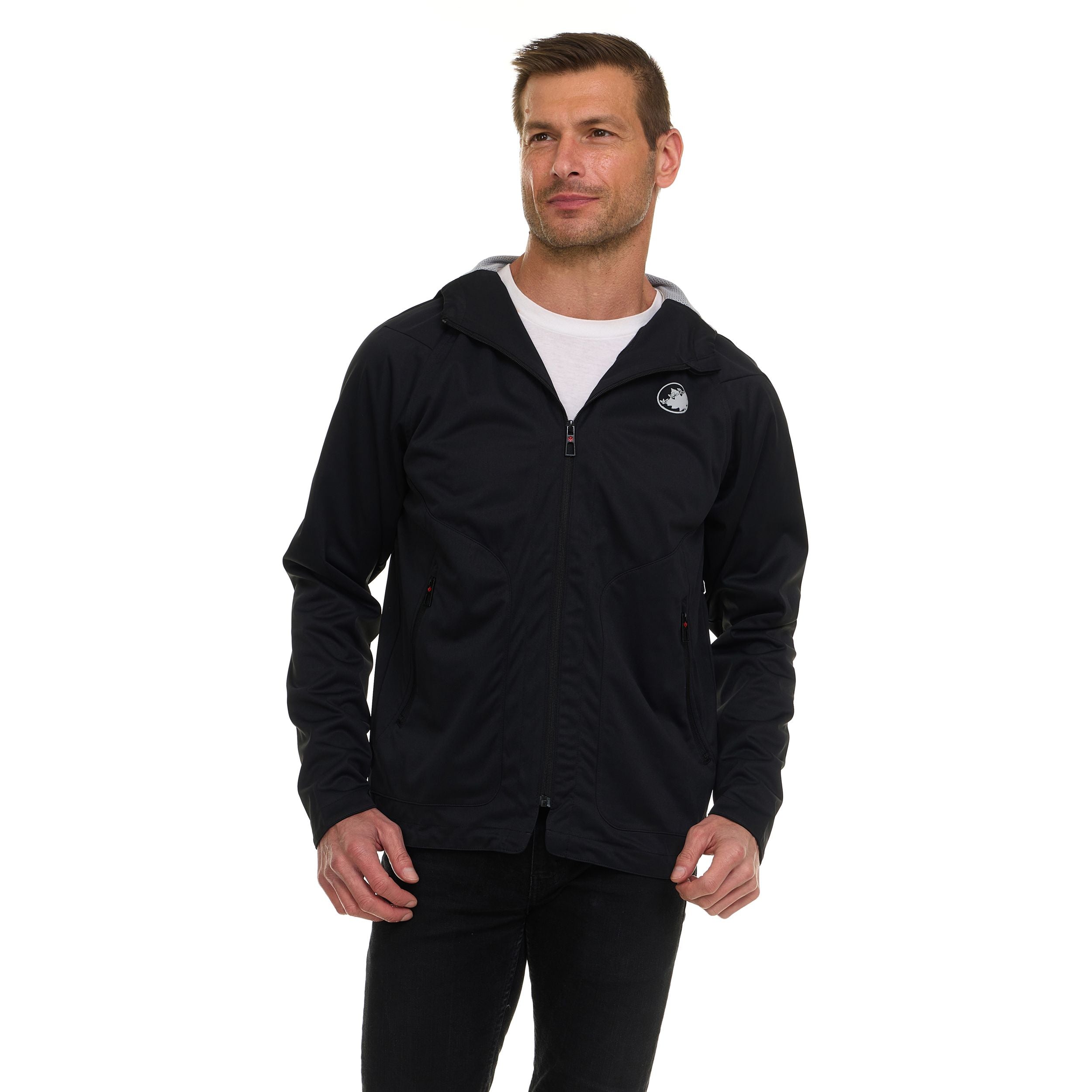 Canada Weather Gear Men’s Performance Tech Jacket – Active Stretch, Wind Resistant, Adjustable Waist, Lightweight
