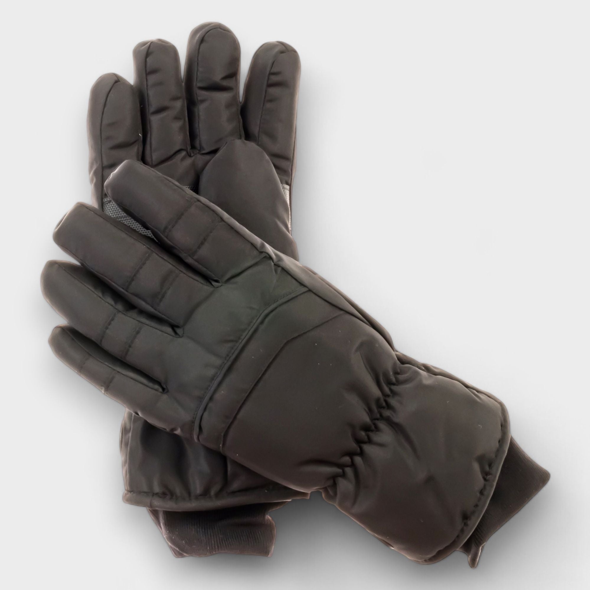Canada Weather Gear Men's Ski Gloves - Water-Resistant Winter Gloves with Warmth Indicator