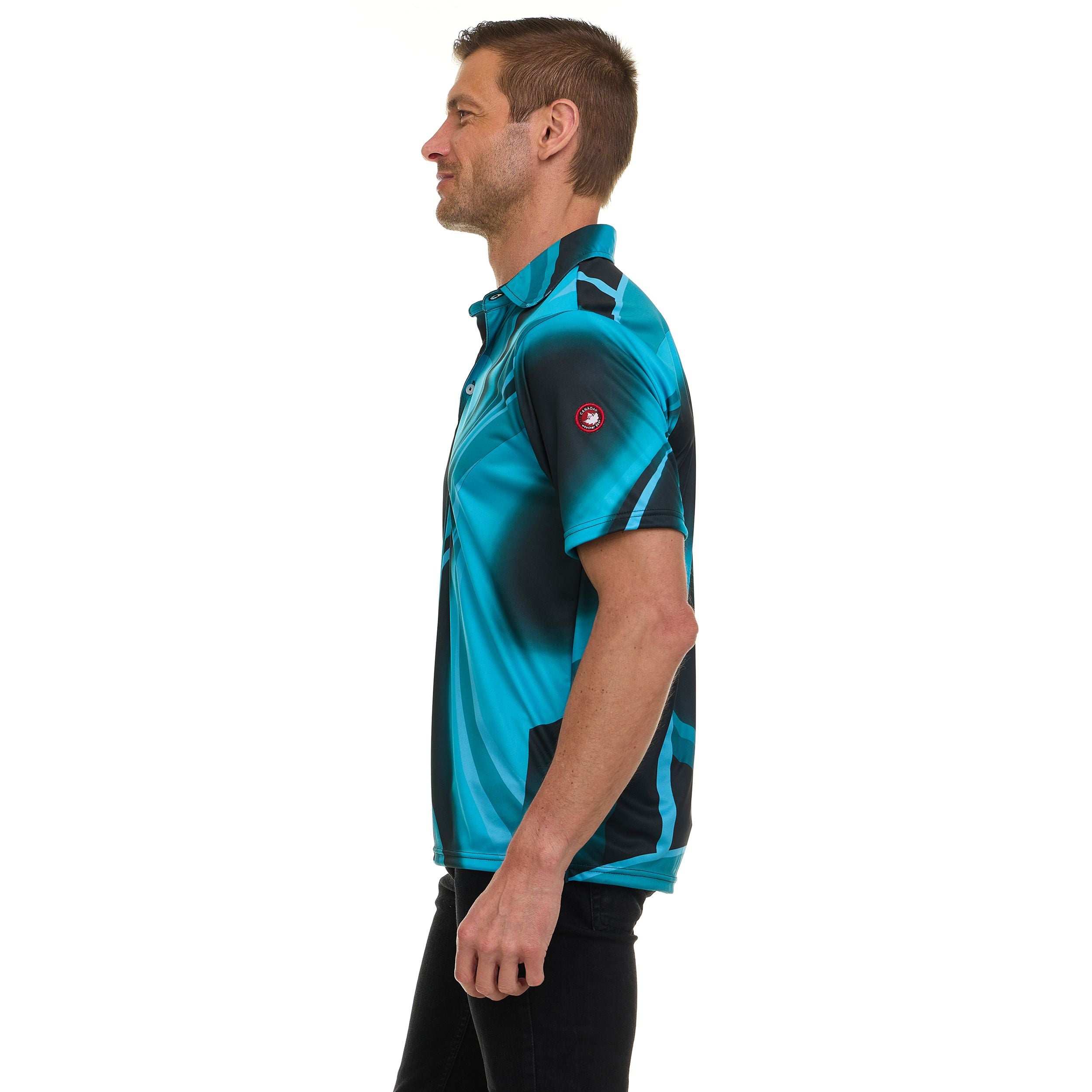 Canada Weather Gear Men’s Performance Polo Shirt – Short Sleeve Moisture Wicking Golf Shirt – Lightweight Athletic Fit