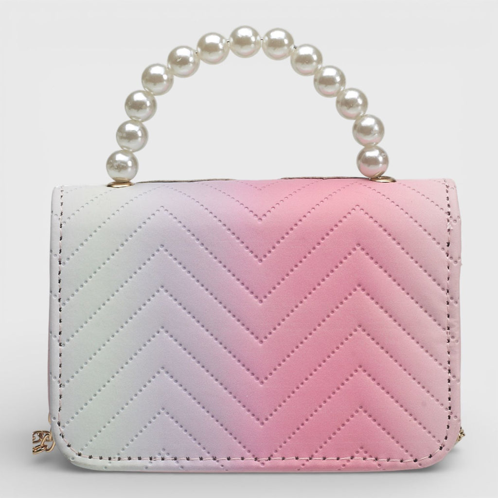 Willow & Ruby Girls' Mini Crossbody Handbag - Groovy Heart Bag- Pink