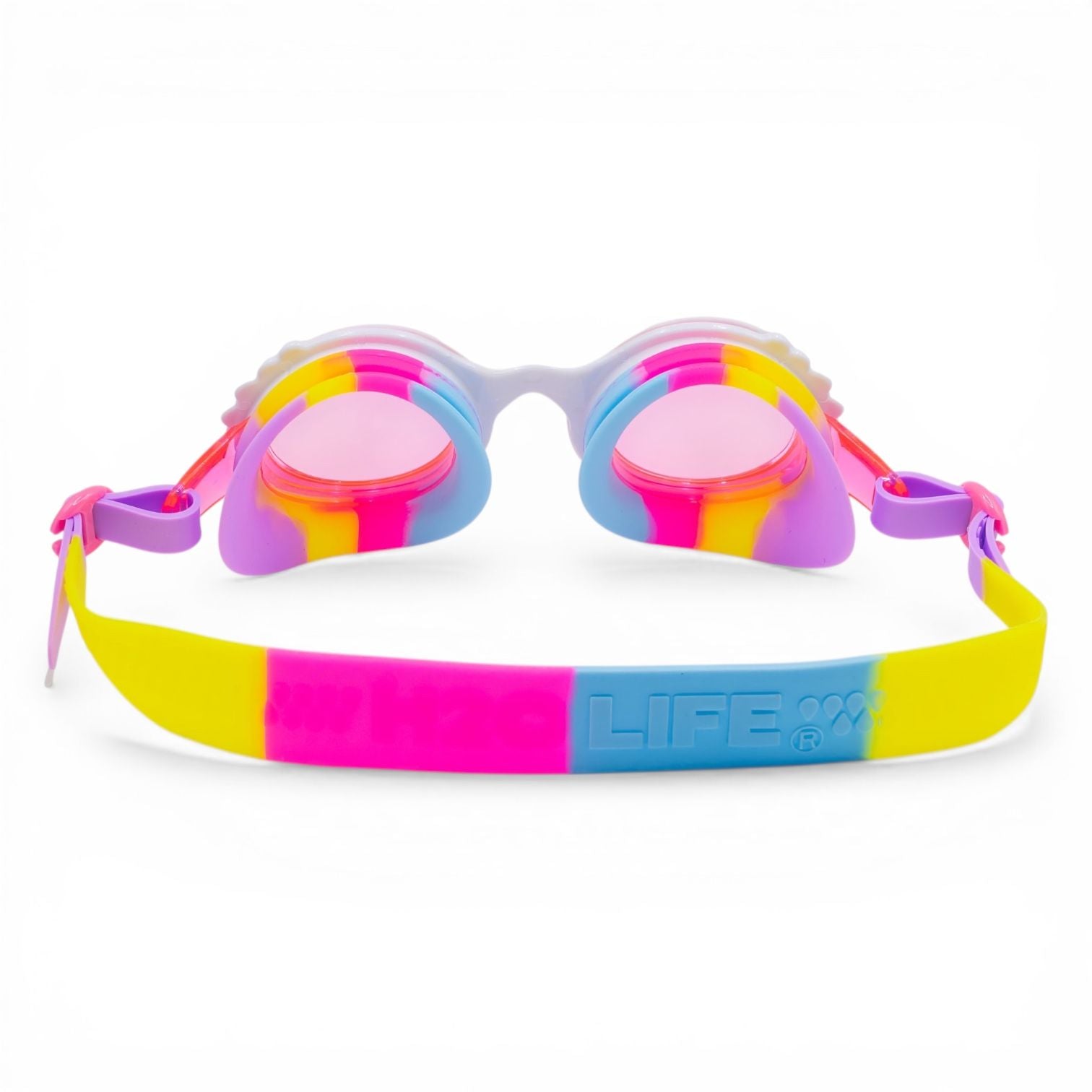H2O Life Kids' Rainbow Bling Swim Goggles - Multicolored with Rhinestones