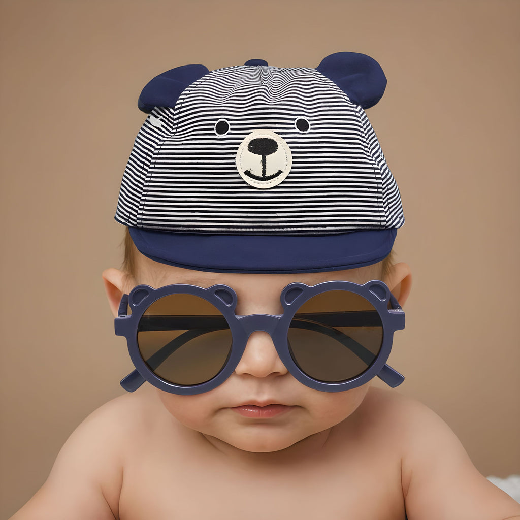 Wander & Dream Infant Bear Hat & Sunglasses Set for Boys & Girls (Infants)