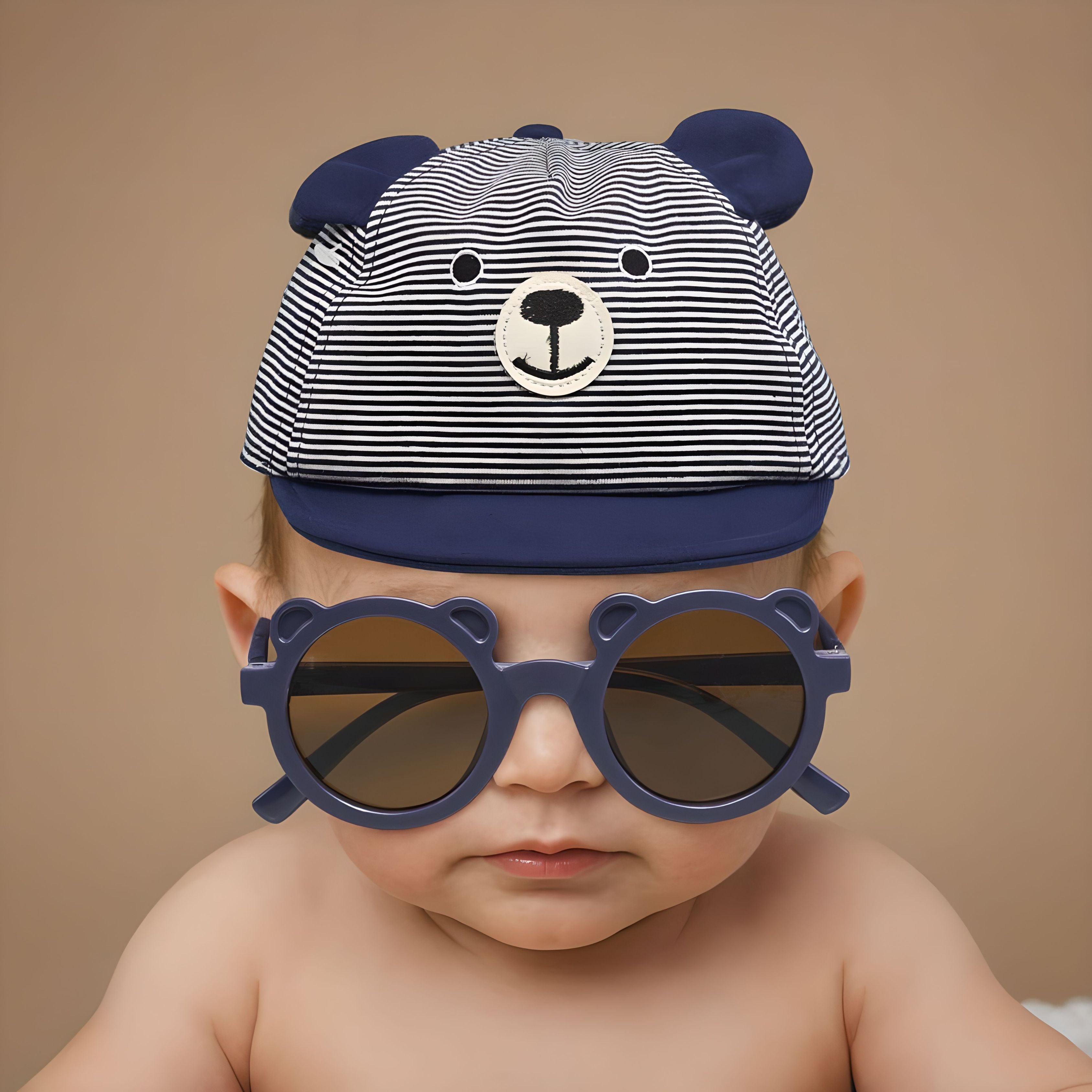 Wander & Dream Infant Bear Hat & Sunglasses Set for Boys & Girls (Infants)
