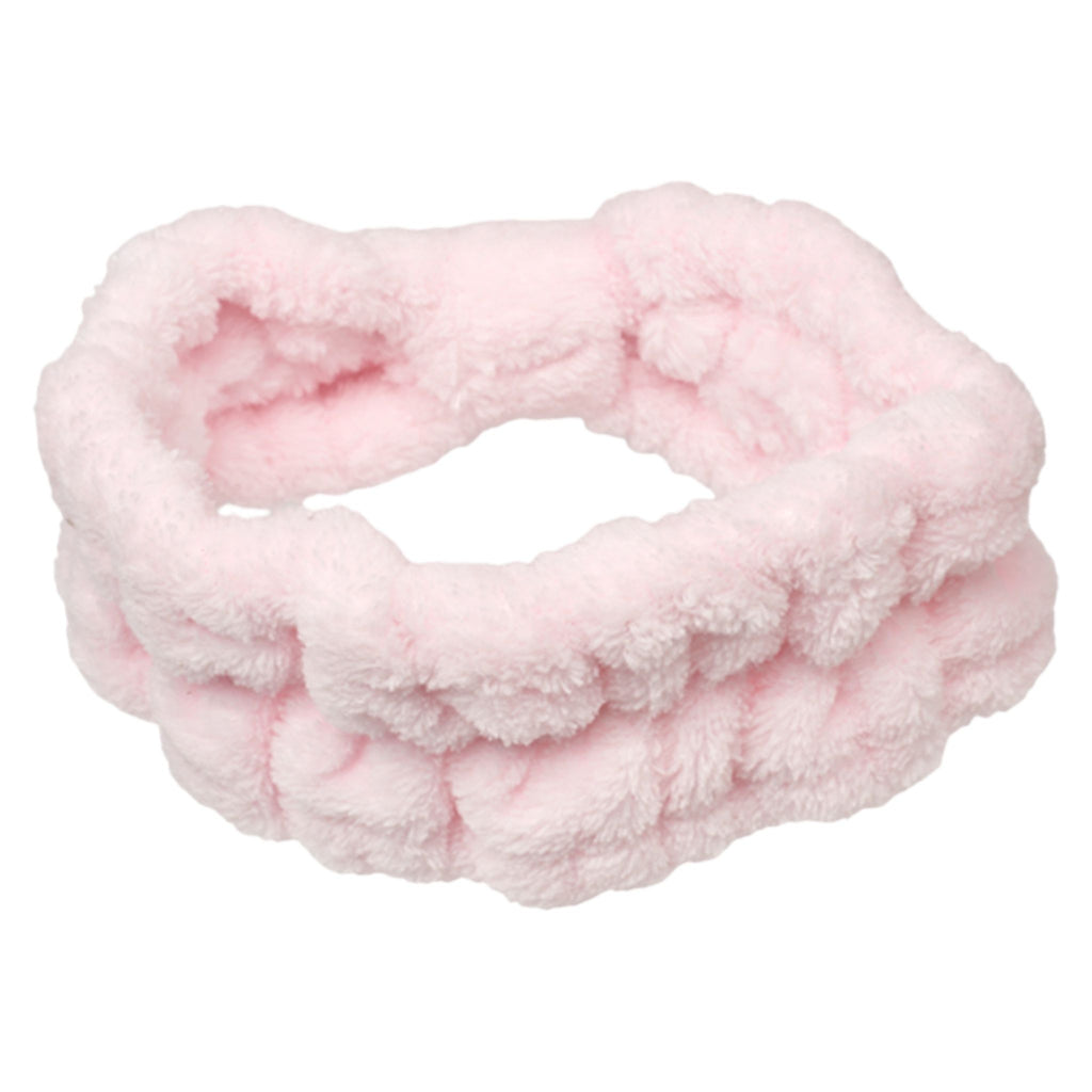 Spa Essentials 2-Pack Plush Spa Headbands – Ultra-Soft Stretch Fleece Facial Hair Bands for Women – Ideal for Makeup, Skincare, and Bath