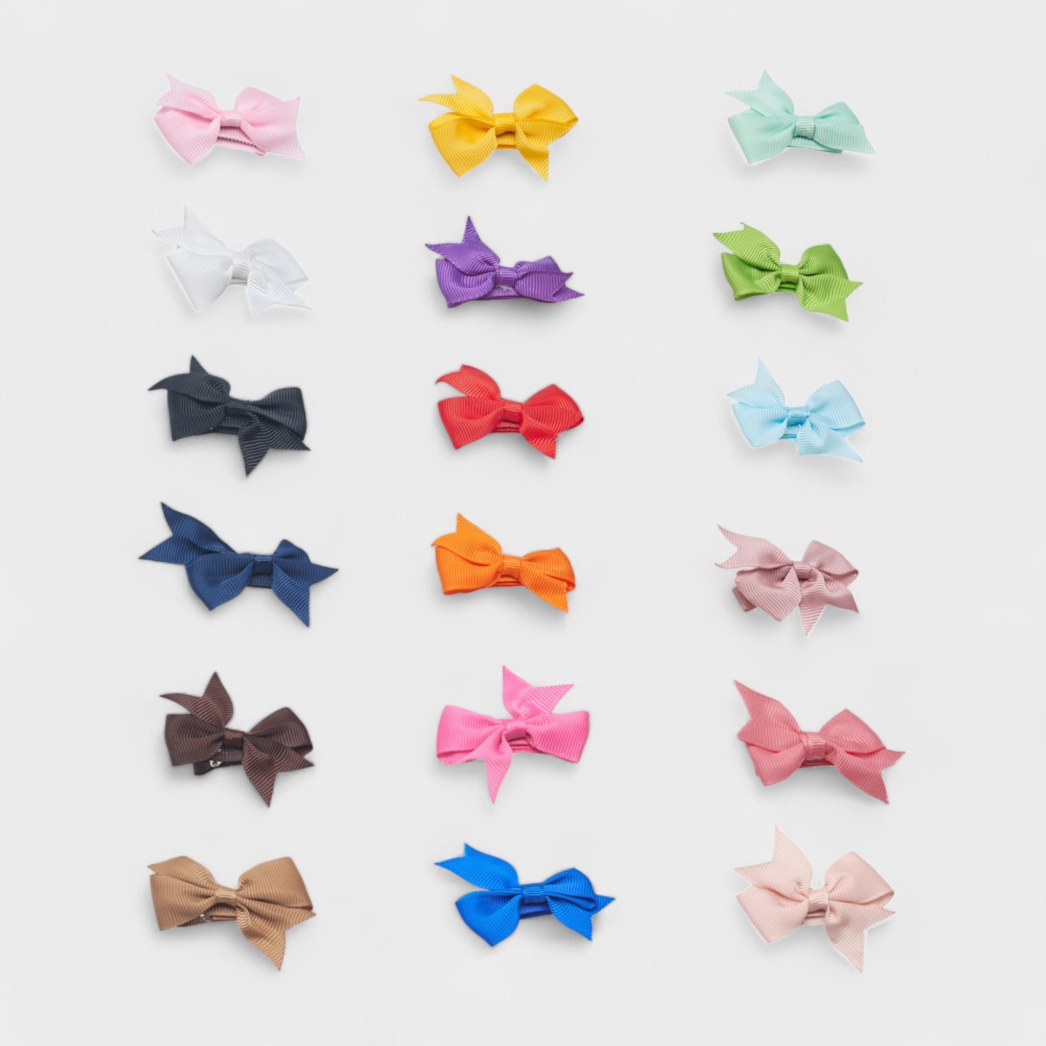 Wander & Dream Baby Hair Bows 36-Pack Ribbon Hair Clips for Newborns & Infants (0-12 Months)- Assorted Colors, Non-Slip Alligator Clips, 36pcs
