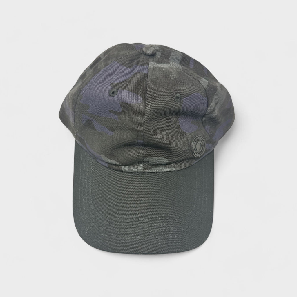 French Connection Men's Camouflage Baseball Cap – Adjustable Snapback Hat, Dark Camo