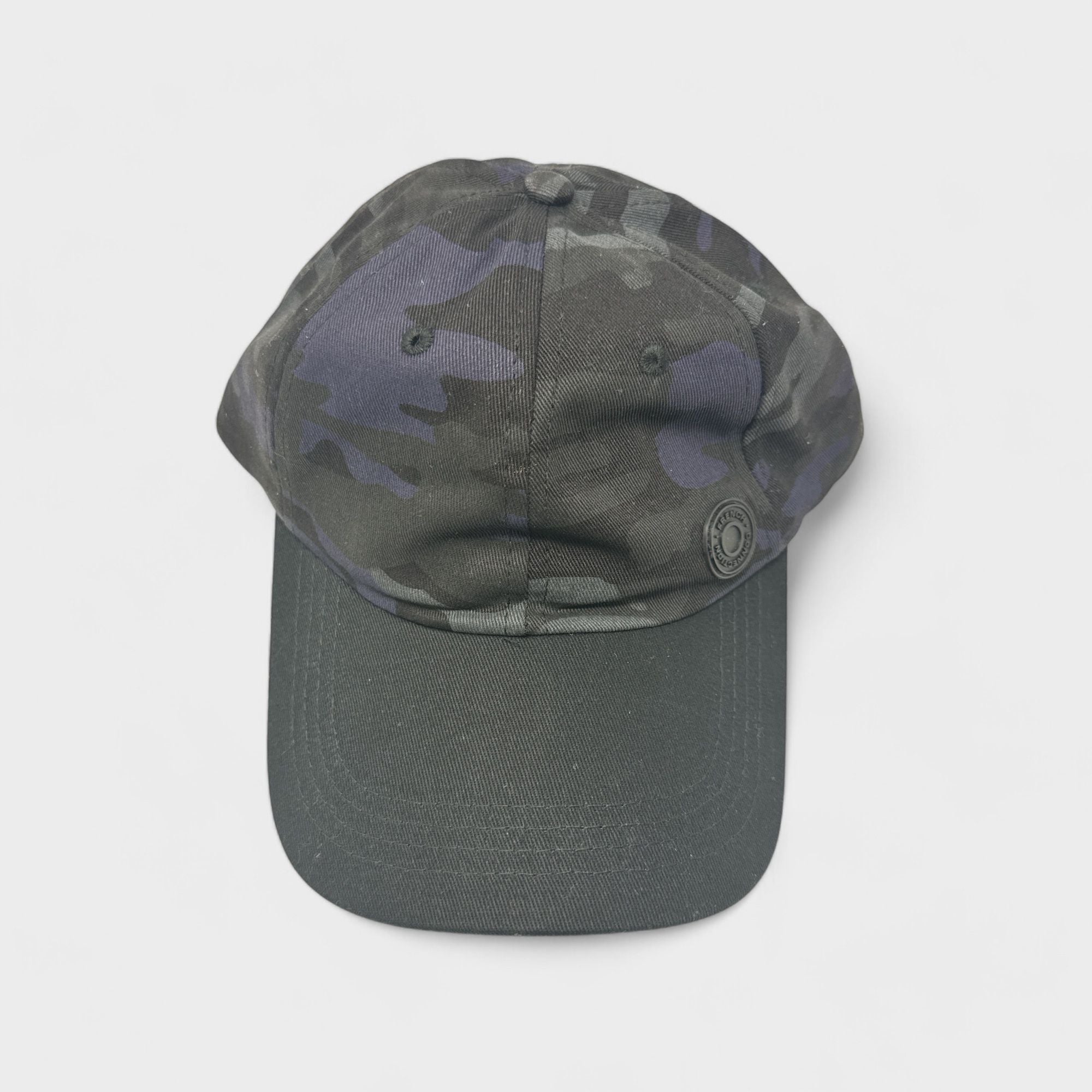 French Connection Men's Camouflage Baseball Cap – Adjustable Snapback Hat, Dark Camo