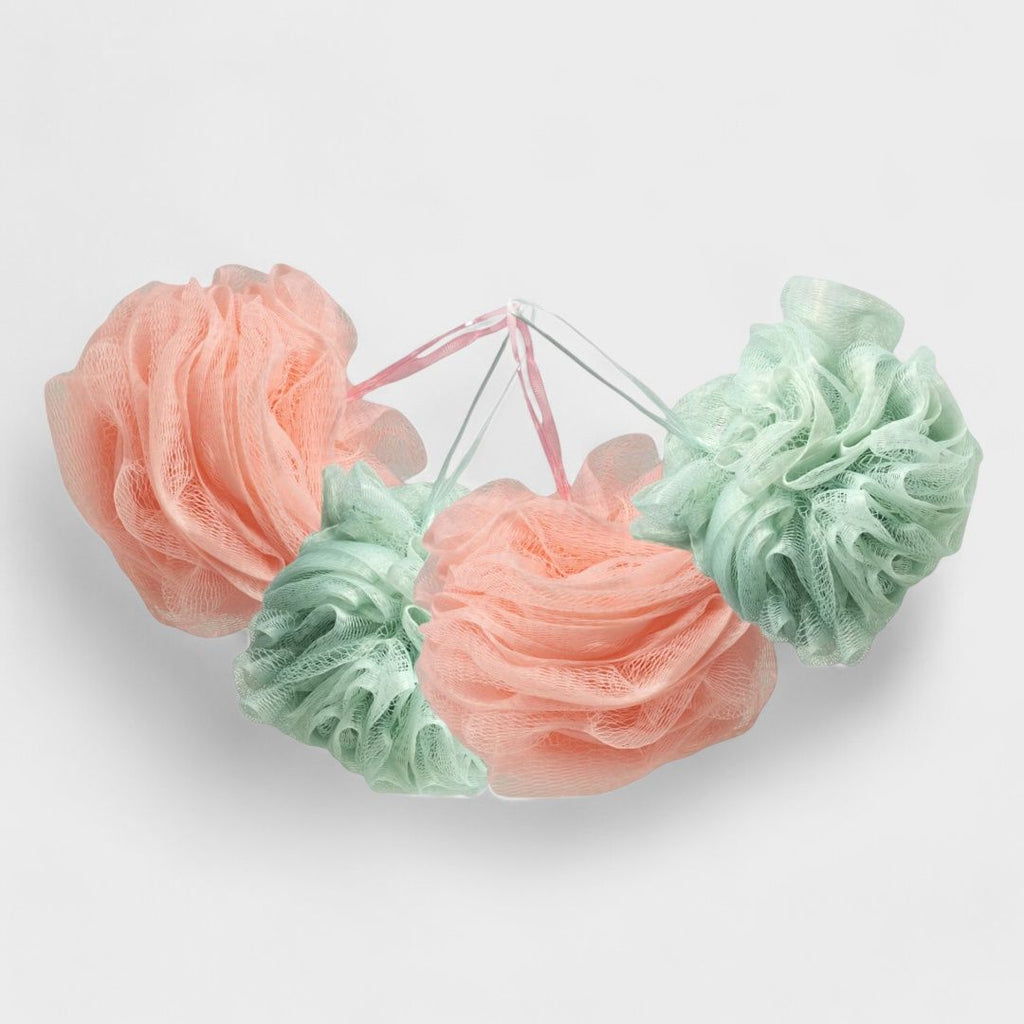 Spa Essentials Bath Loofahs - Shower Poufs