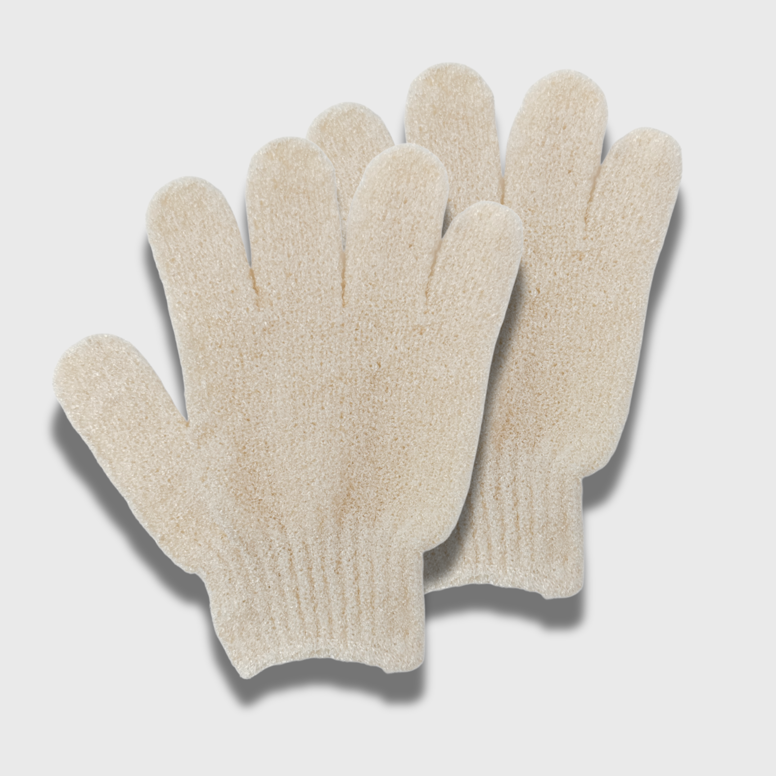 Spa Essentials 5 Pair Exfoliating Bath Gloves - Gentle Dead Skin Removal, Deep Cleaning & Exfoliating Body Scrub Gloves for Shower (Unscented)