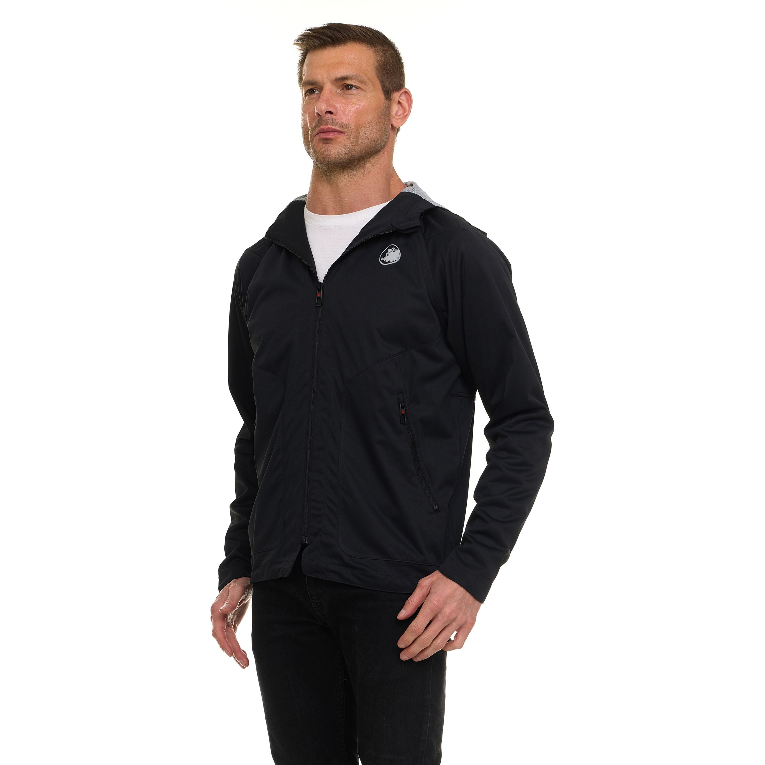 Canada Weather Gear Men’s Performance Tech Jacket – Active Stretch, Wind Resistant, Adjustable Waist, Lightweight