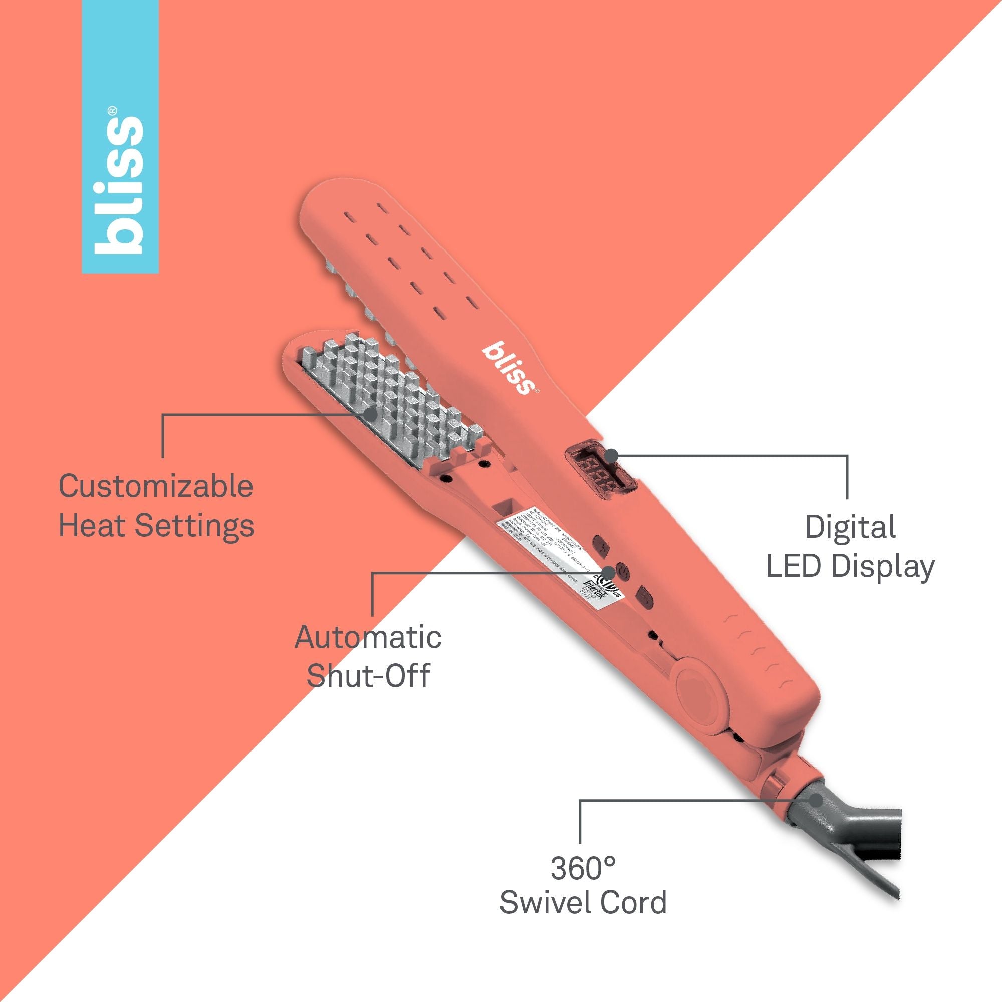 bliss Hair Volumizing Iron - Instant Root Lift for Lasting Volume