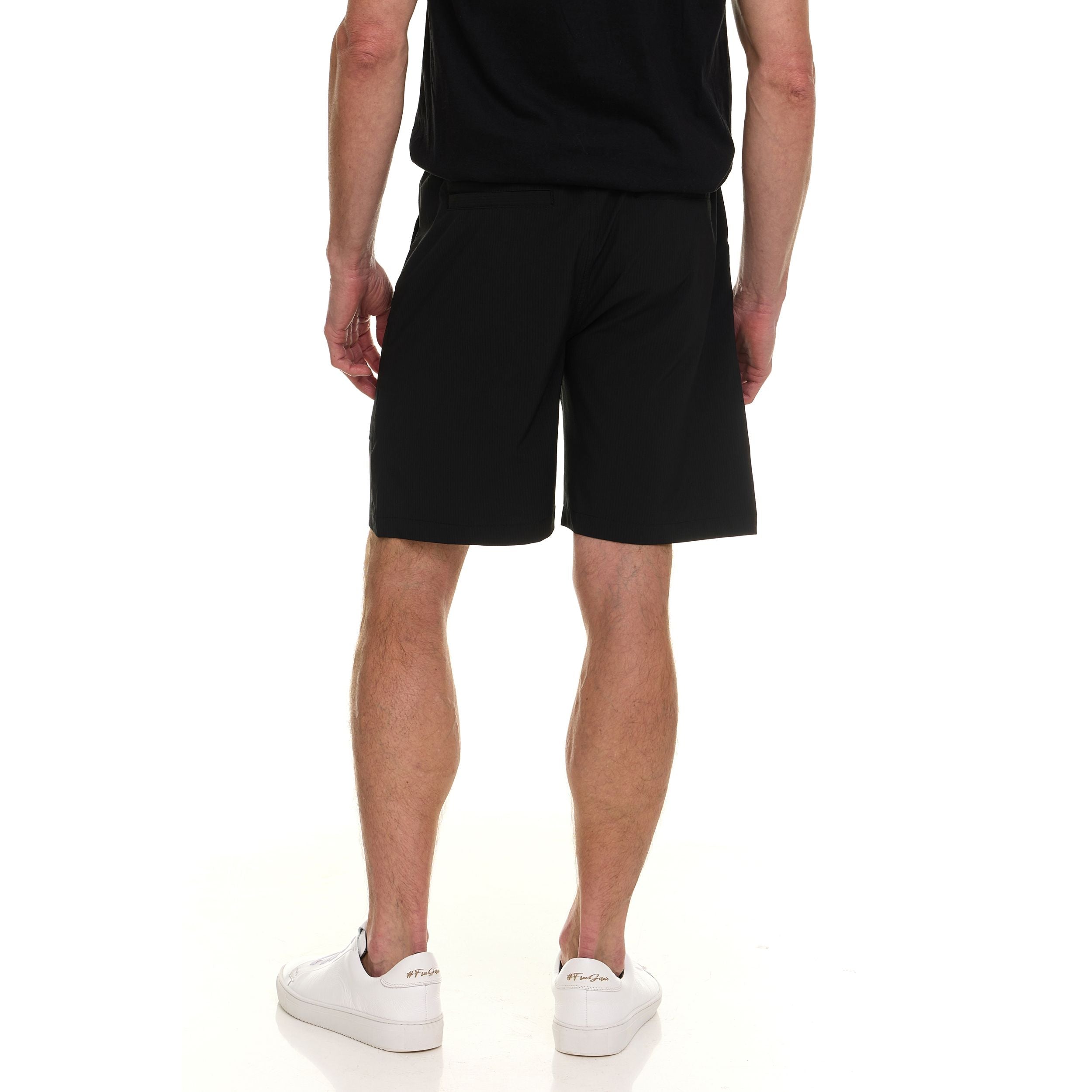 Canada Weather Gear Men’s Cargo Belted Shorts – Lightweight Stretch Twill Knee-Length Shorts with Pockets