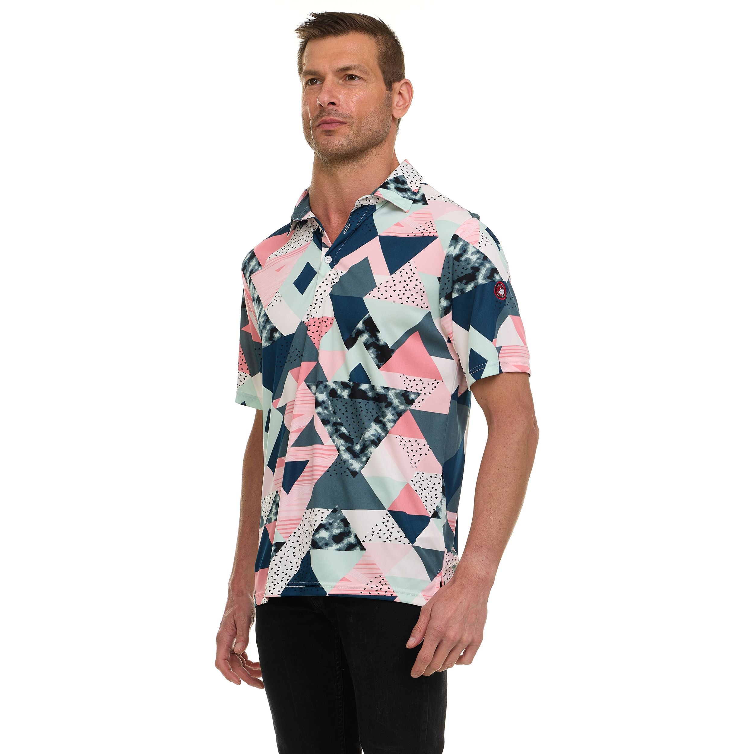 Canada Weather Gear Men’s Performance Polo Shirt – Short Sleeve Moisture Wicking Golf Shirt – Lightweight Athletic Fit