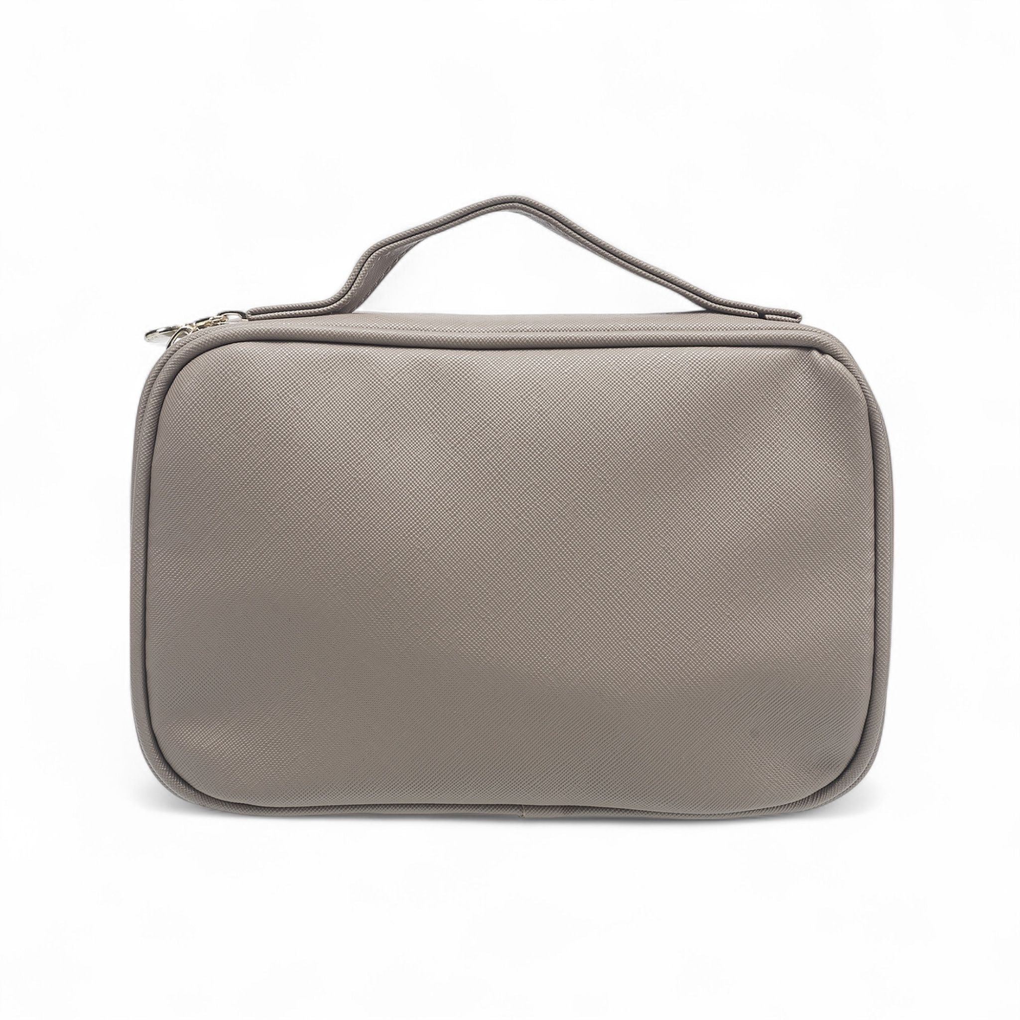 French Connection Travel Organizer Pouch – Luxe Double-Zip Toiletry & Tech Case with Handle
