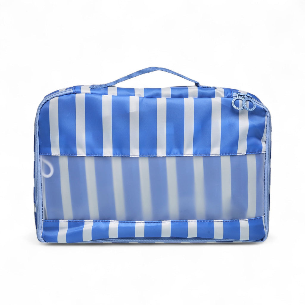 French Connection 6pc Packing Cube Set - Travel Storage Organizer Set for Luggage (Striped)
