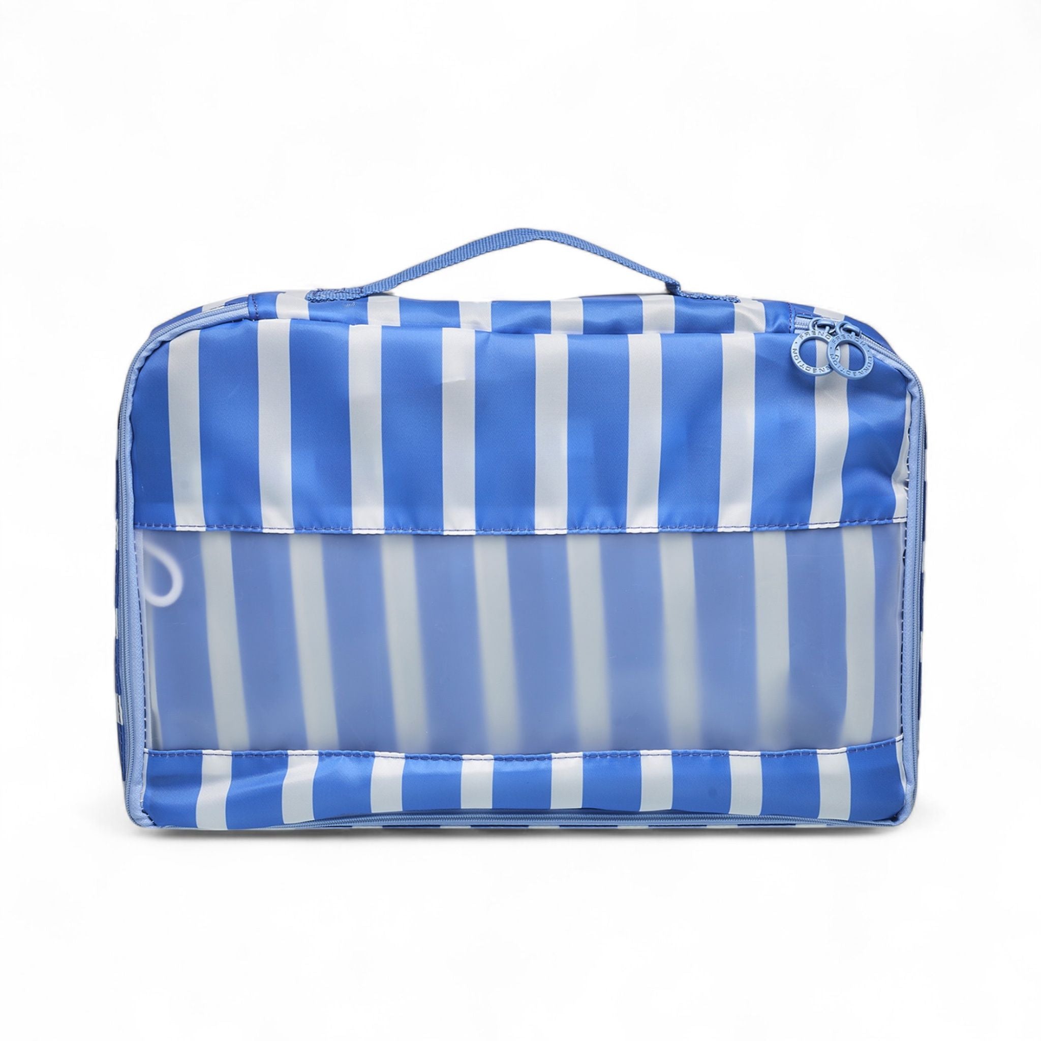 French Connection 6pc Packing Cube Set - Travel Storage Organizer Set for Luggage (Striped)