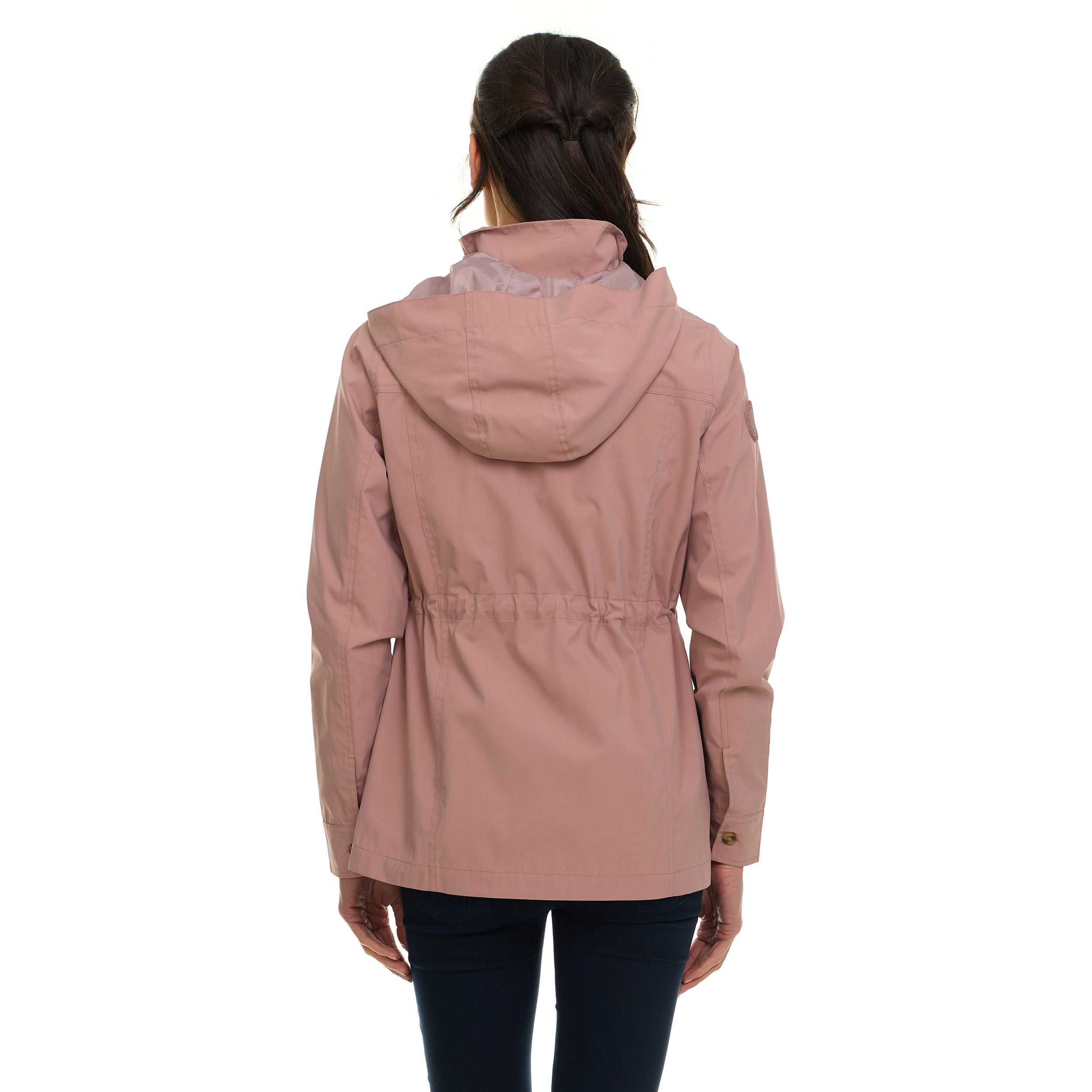 Canada Weather Gear Women's Safari Rain Jacket – Lightweight Water-Resistant Utility Jacket with Hood