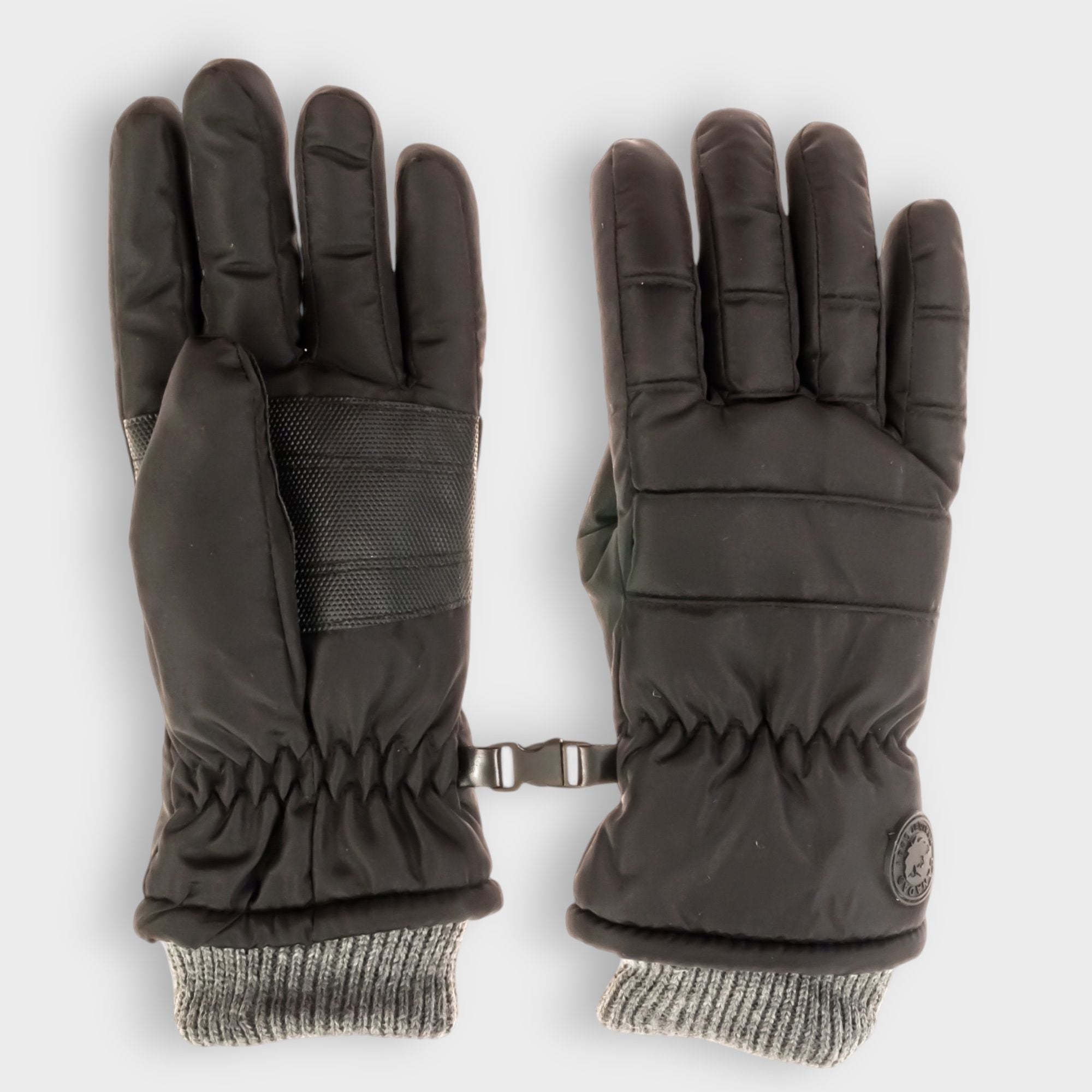 Canada Weather Gear Women's Ski Gloves – Water Resistant, Warm Knit Cuff Winter Gloves with Warmth Indicator for Cold Weather