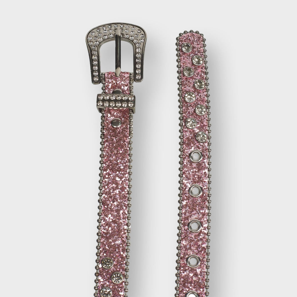 A Little Obsessed Girl's Western Rhinestone Belt – Size 6-12 (Waist Size 18"-22") for Youth