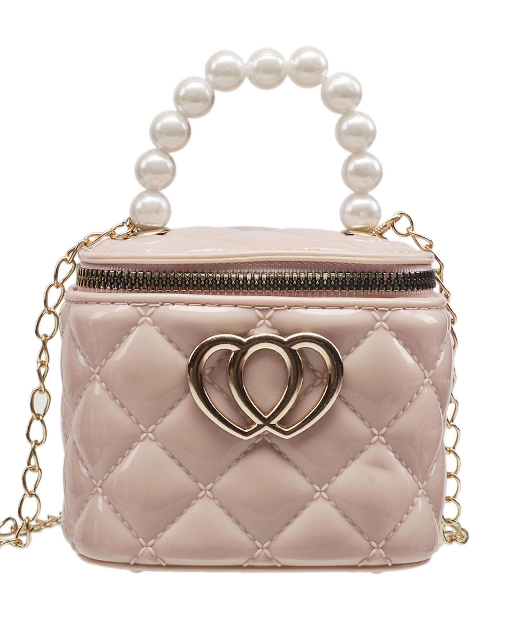 Willow & Ruby Kid's Mini Quilted Bucket Bag - Crossbody Purse for Girls (Youth)