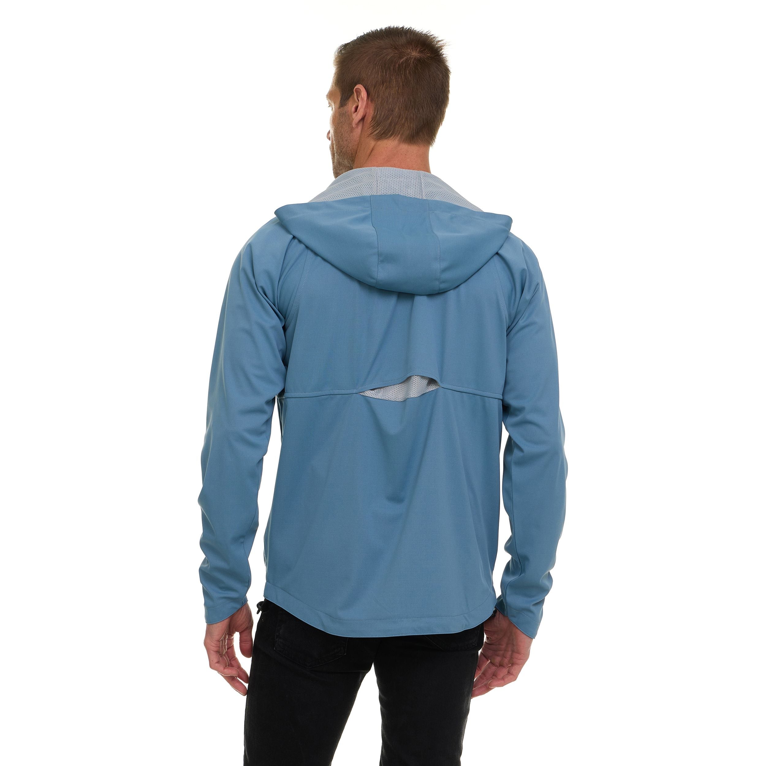 Canada Weather Gear Men’s Performance Tech Jacket – Active Stretch, Wind Resistant, Adjustable Waist, Lightweight
