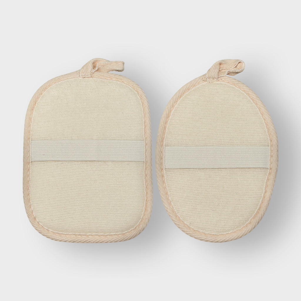 Willow & Ruby Body Scrubber Duo - Exfoliating & Cleansing Loofah, Chamomile